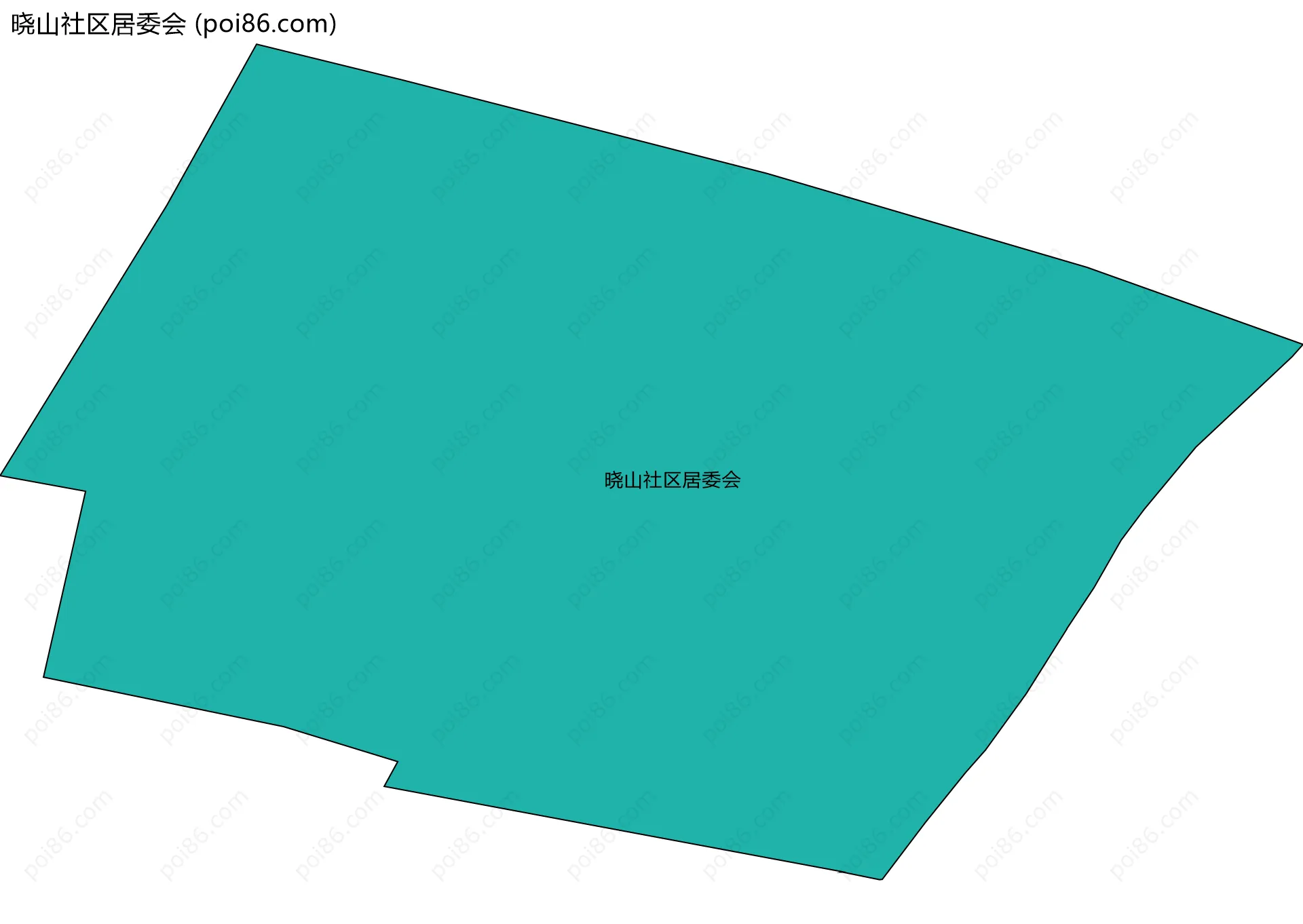 晓山社区居委会边界地图