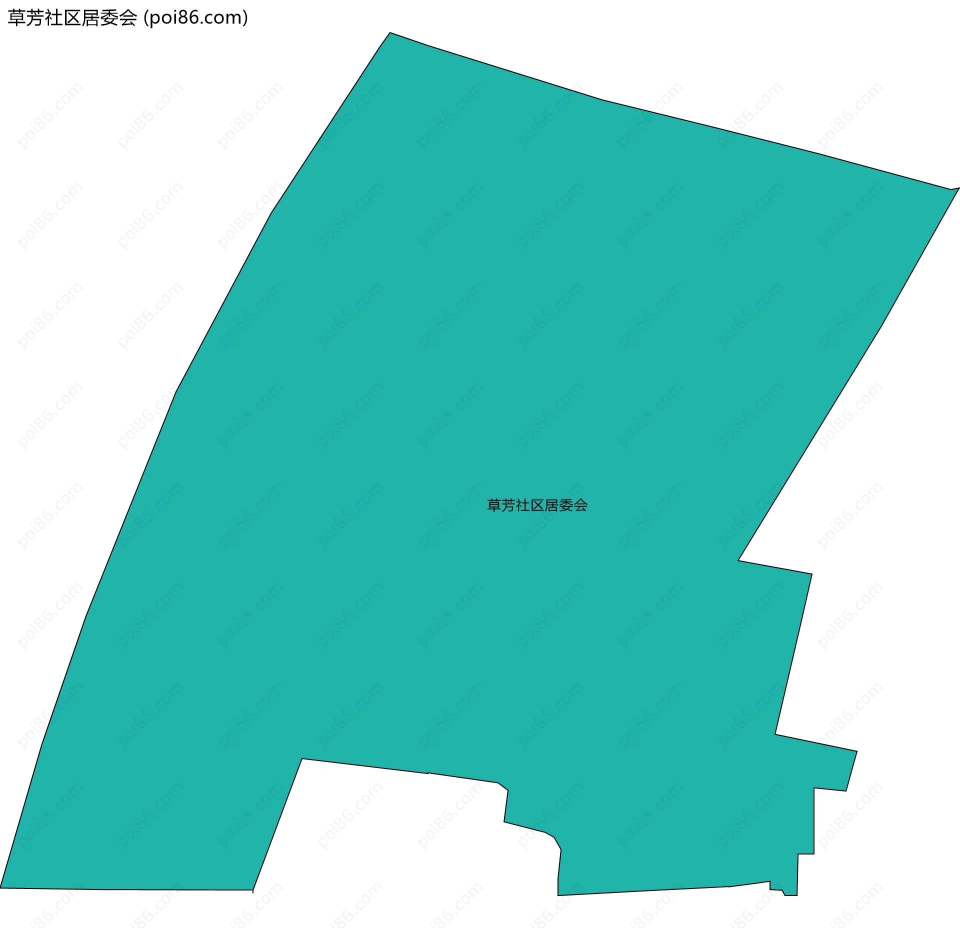 草芳社区居委会边界地图