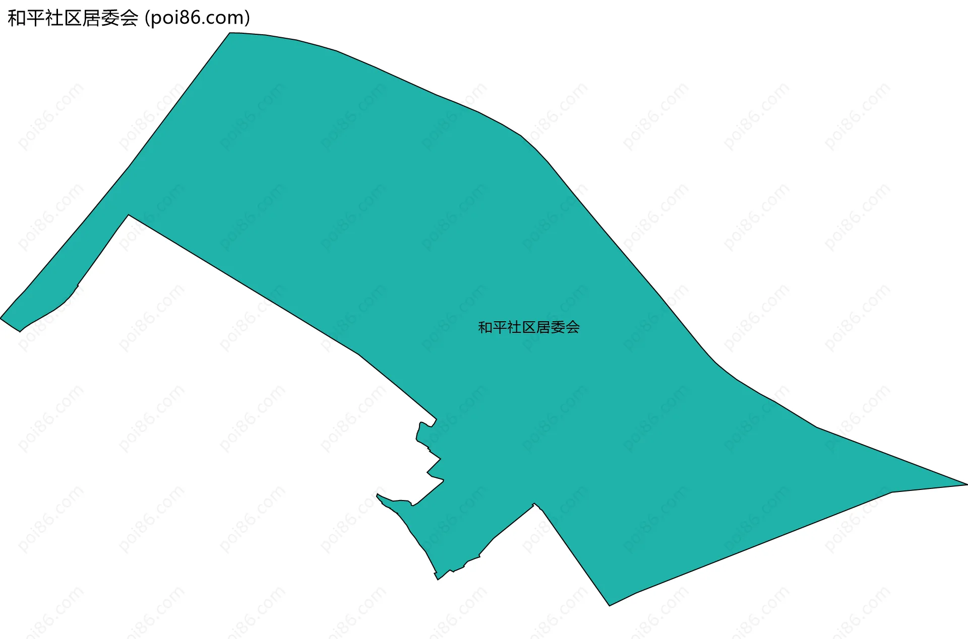 和平社区居委会边界地图