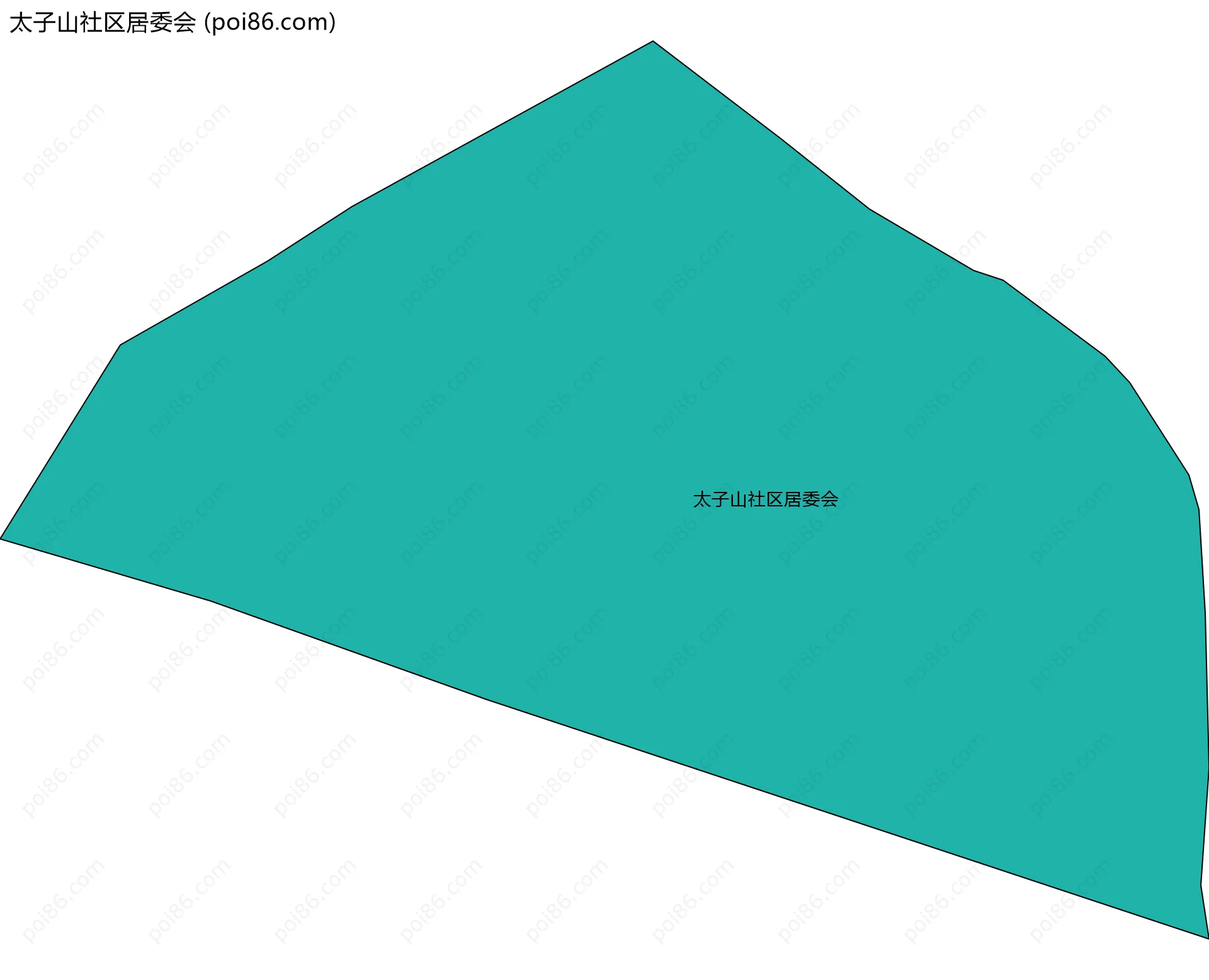 太子山社区居委会边界地图