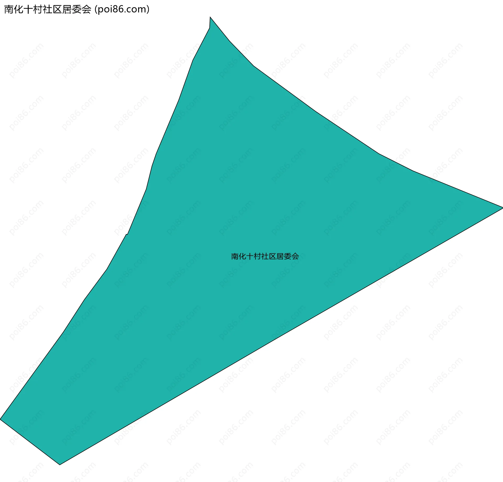 南化十村社区居委会边界地图