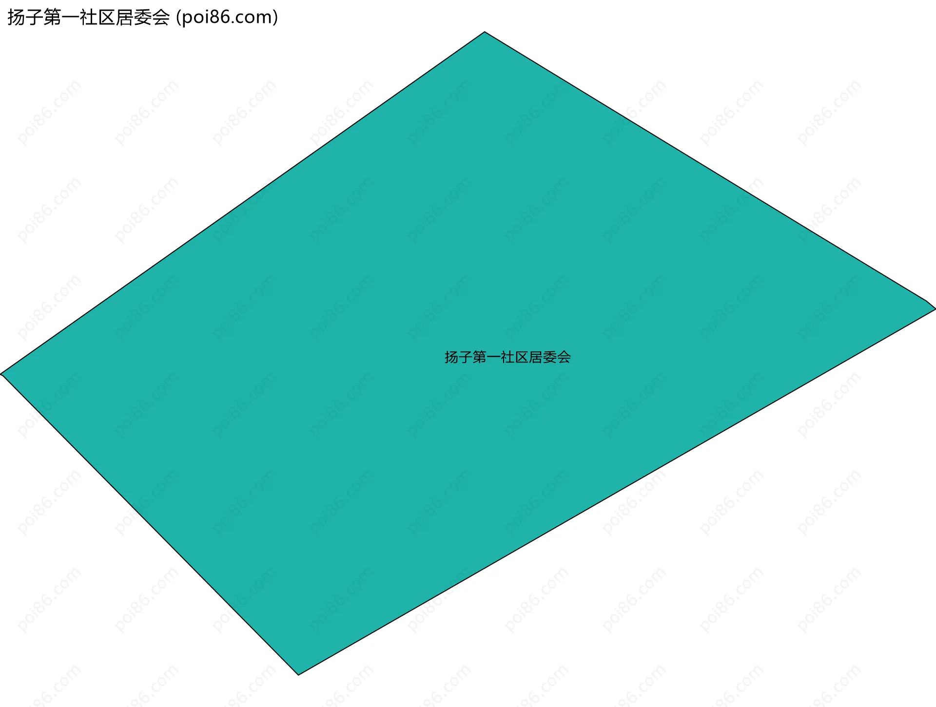 扬子第一社区居委会边界地图