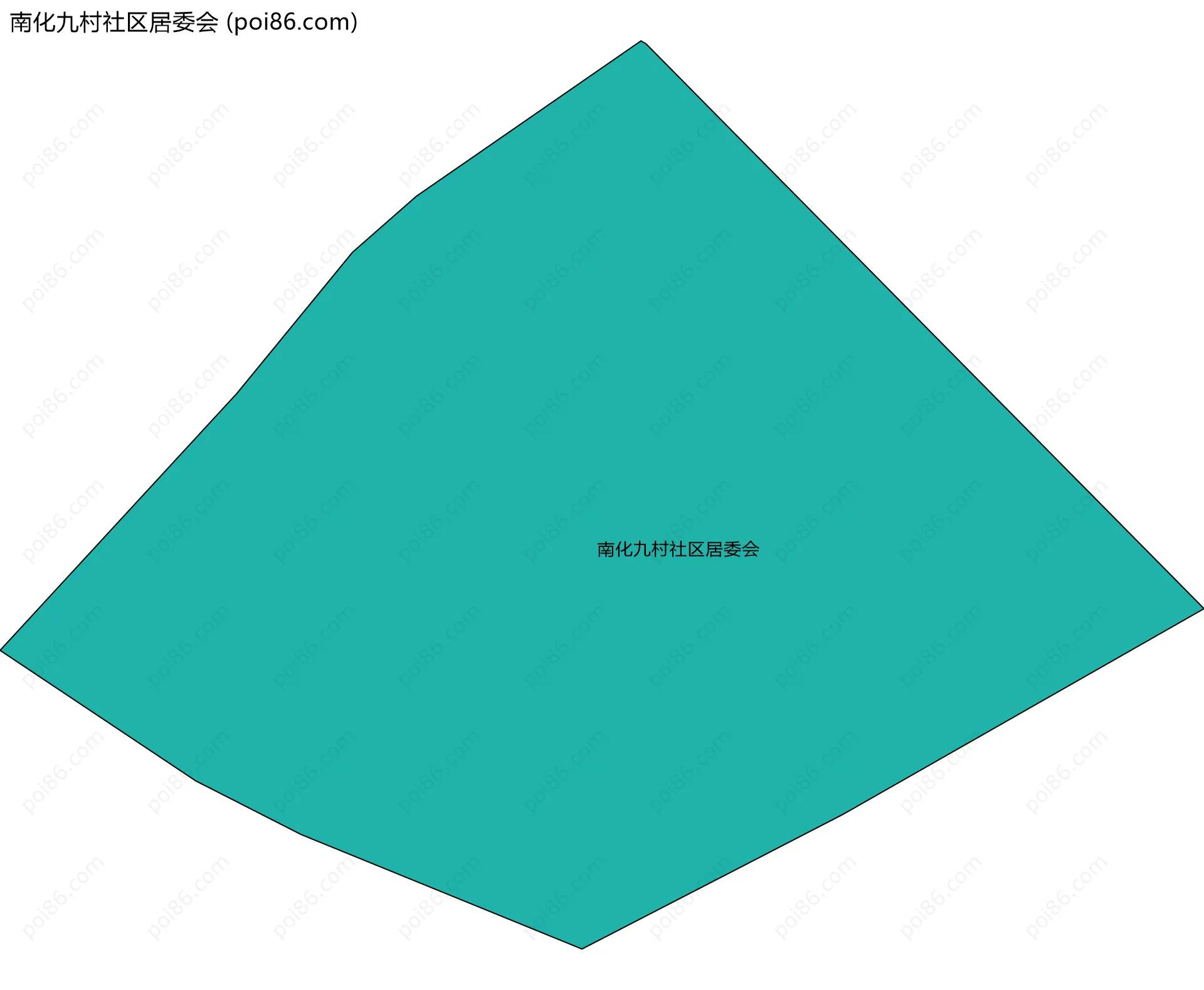 南化九村社区居委会边界地图