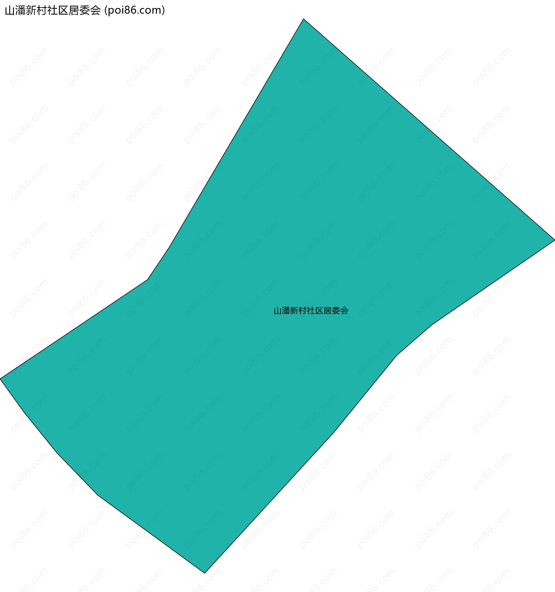 山潘新村社区居委会边界地图