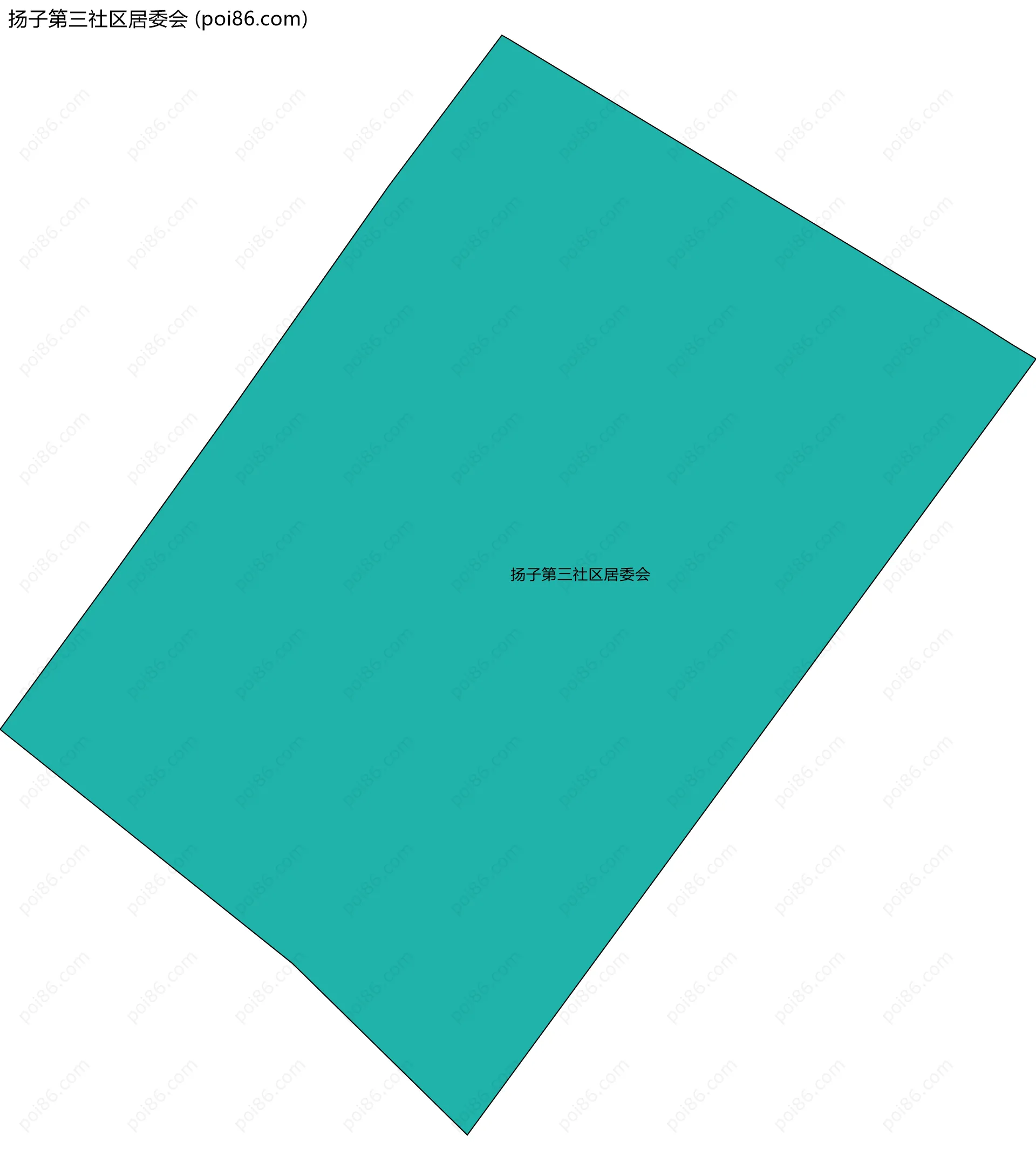 扬子第三社区居委会边界地图