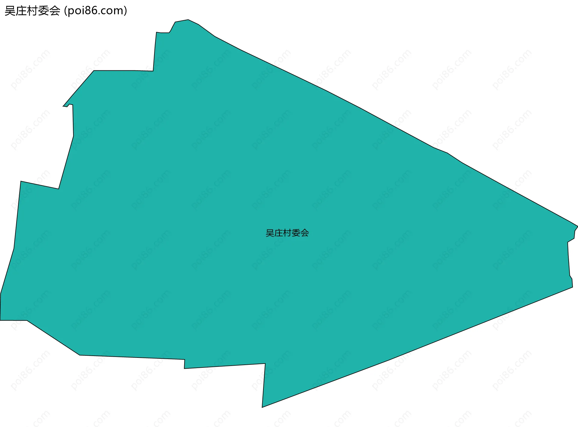 吴庄村委会边界地图