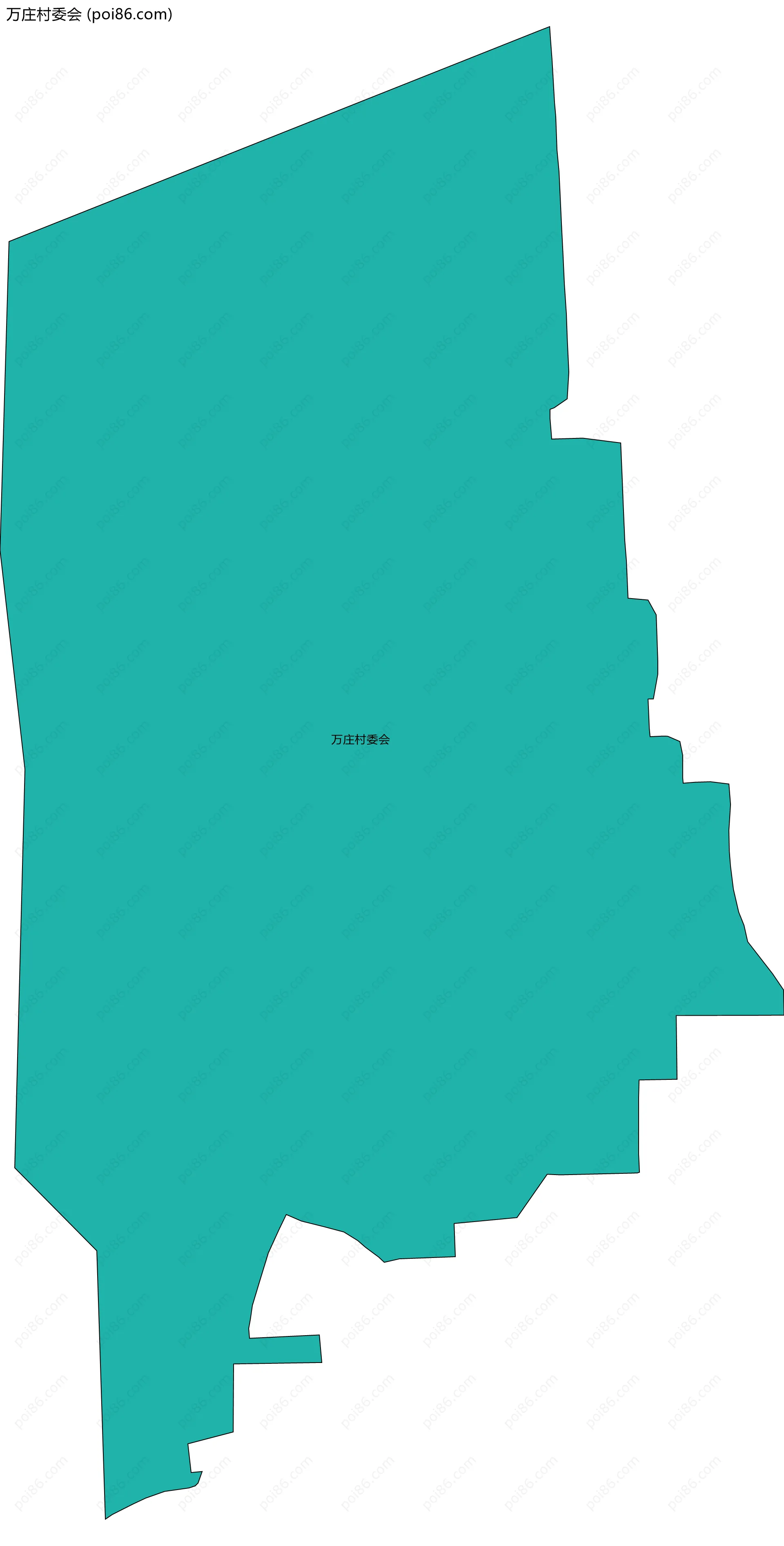 万庄村委会边界地图