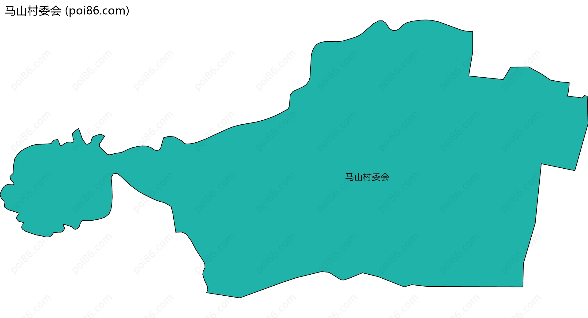 马山村委会边界地图