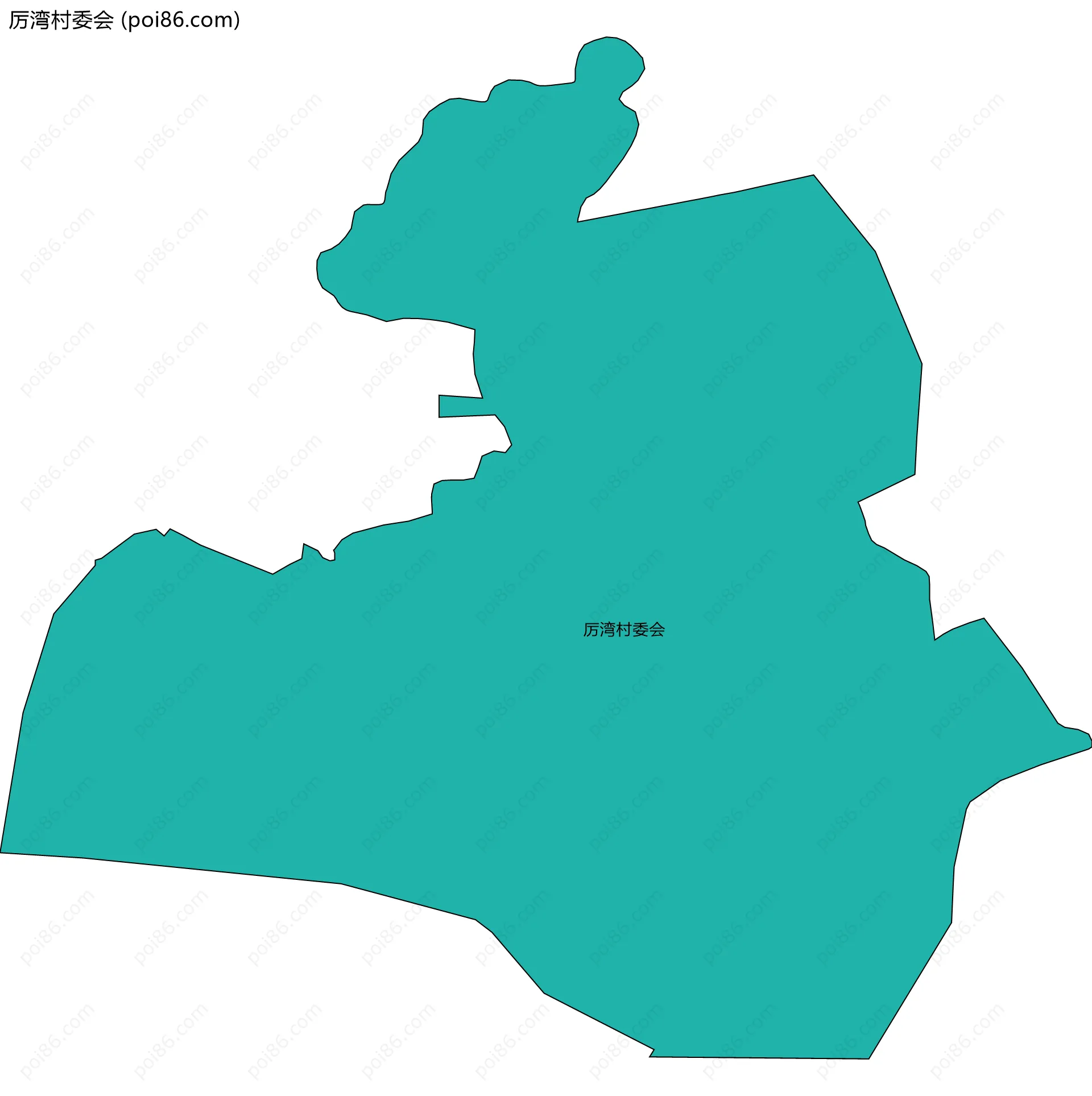 厉湾村委会边界地图