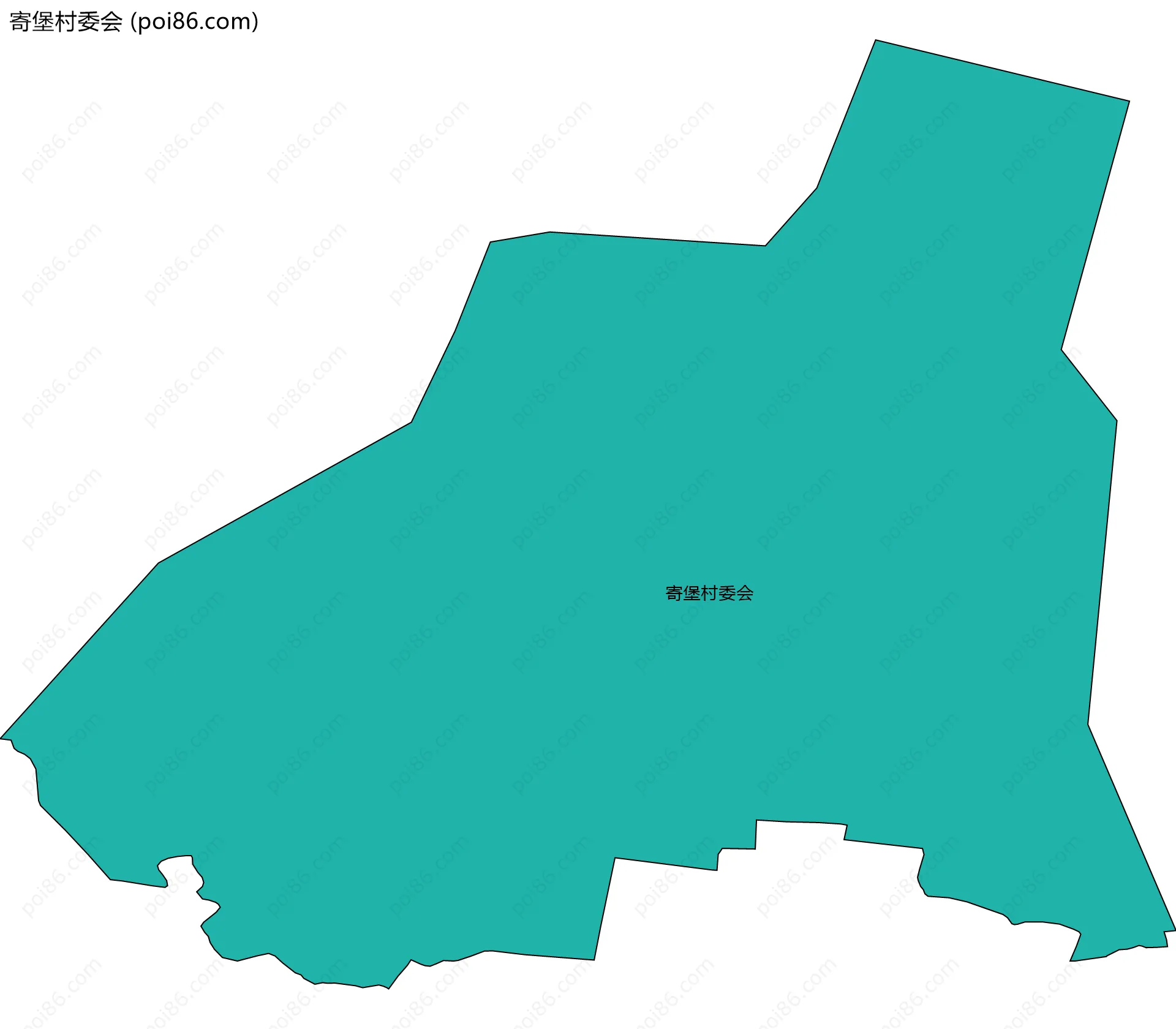 寄堡村委会边界地图