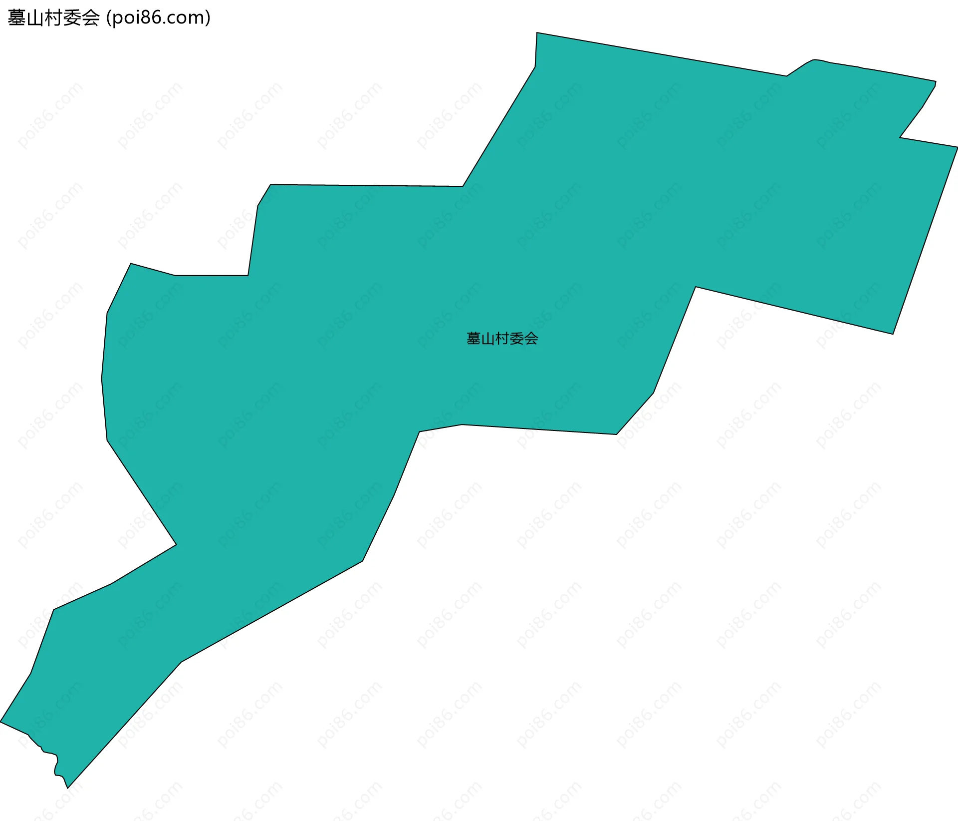 墓山村委会边界地图