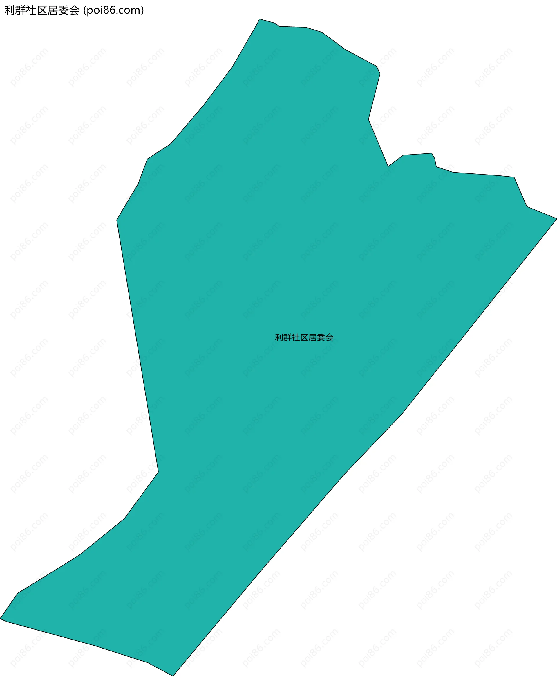 利群社区居委会边界地图