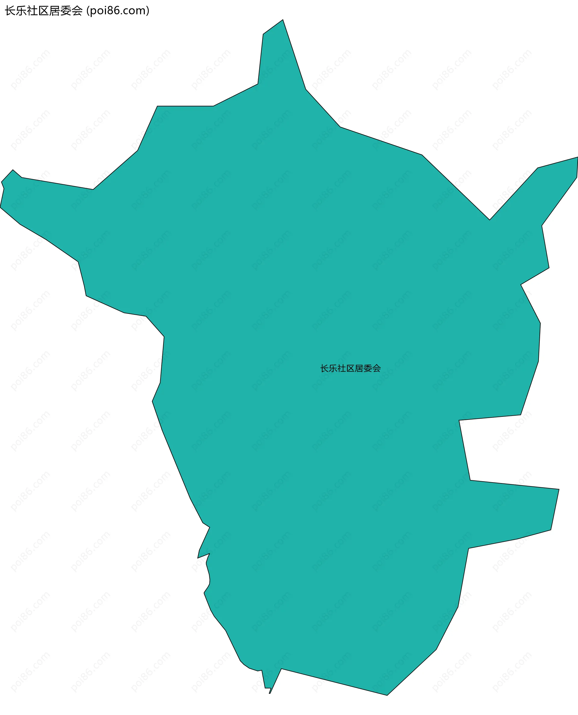 长乐社区居委会边界地图