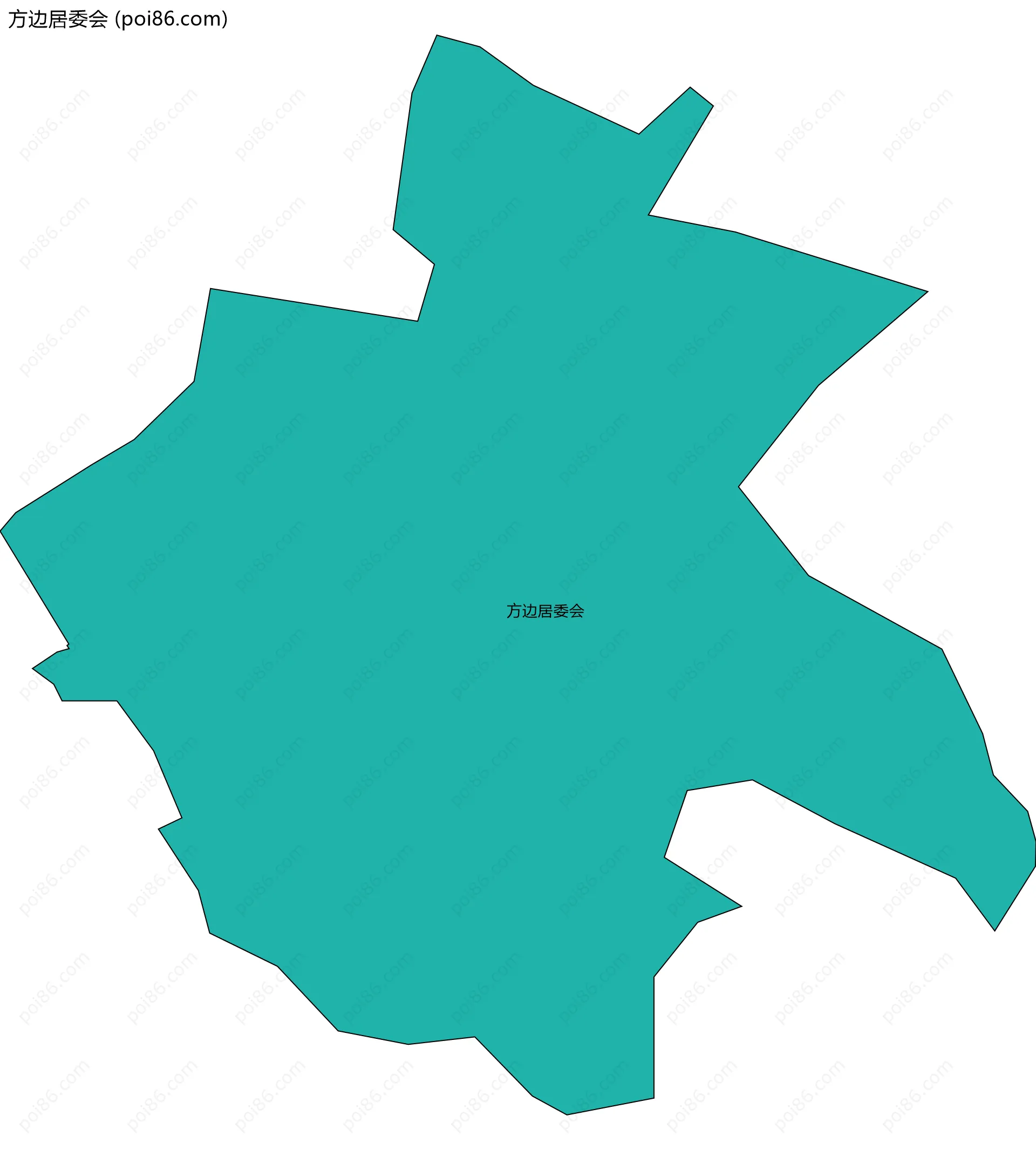 方边居委会边界地图