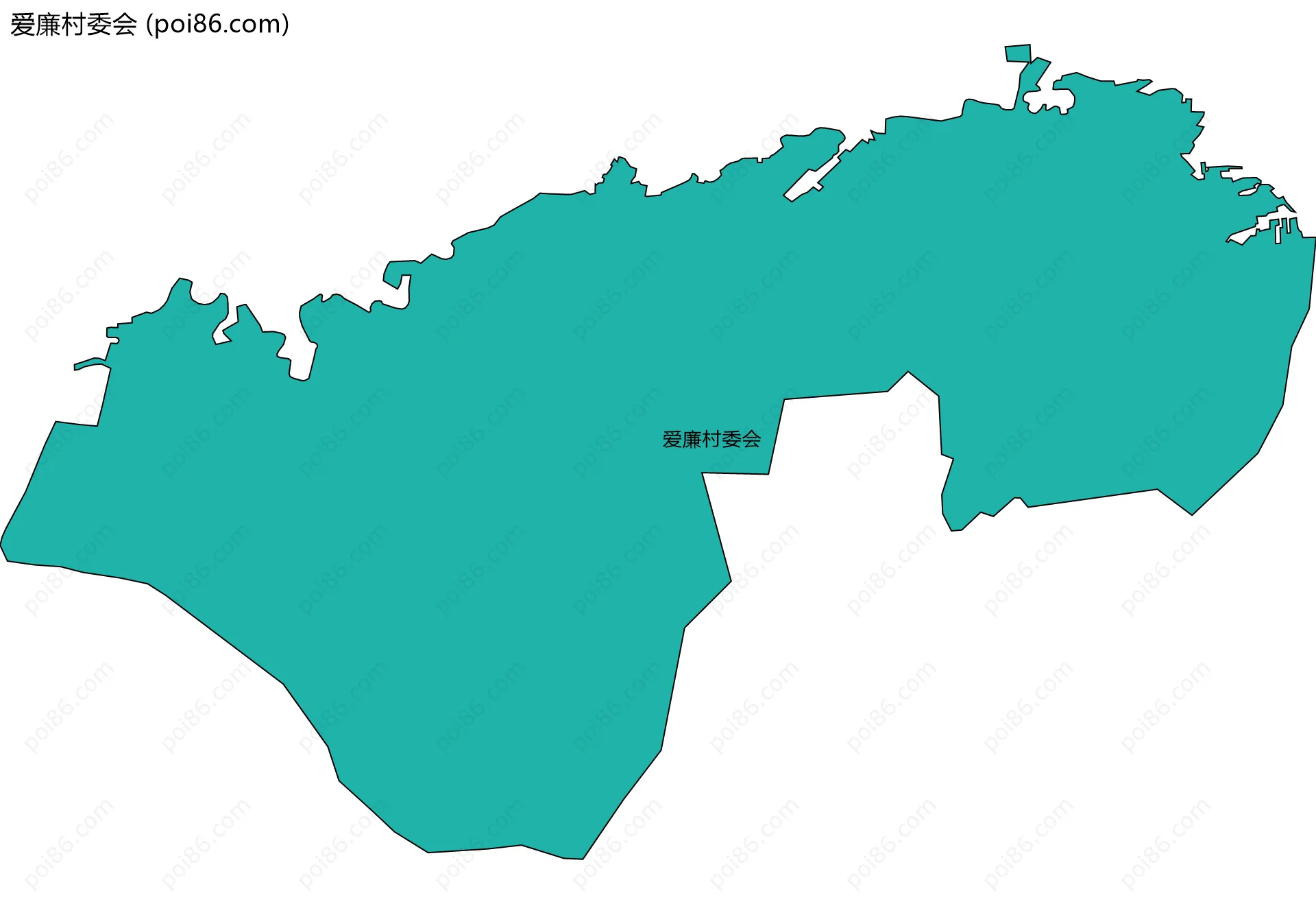 爱廉村委会边界地图