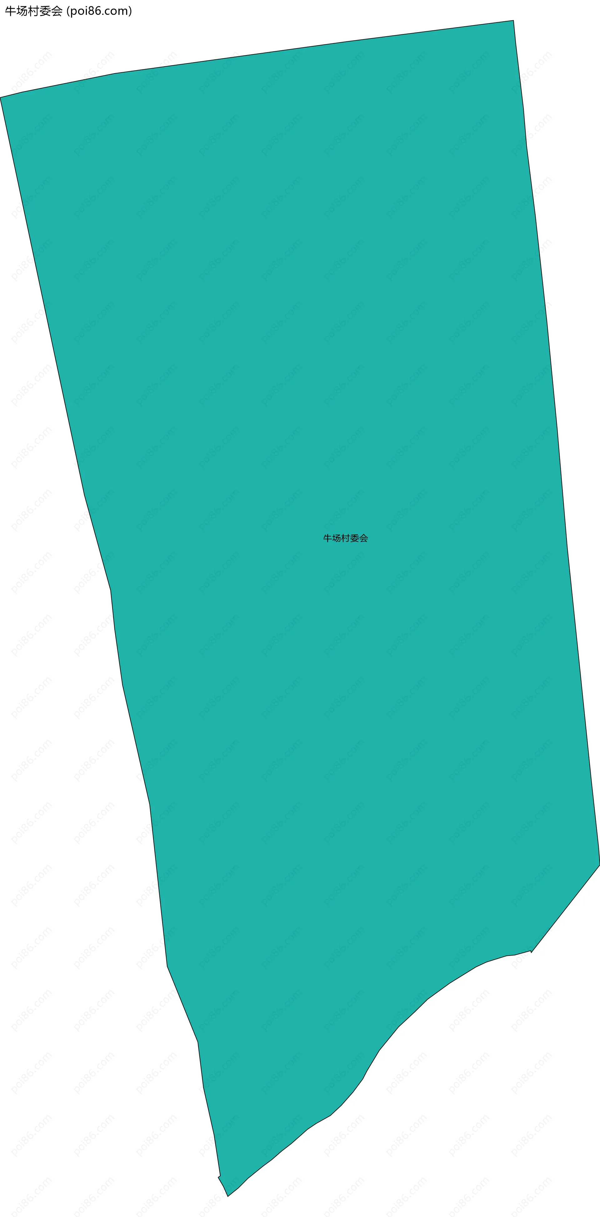 牛场村委会边界地图