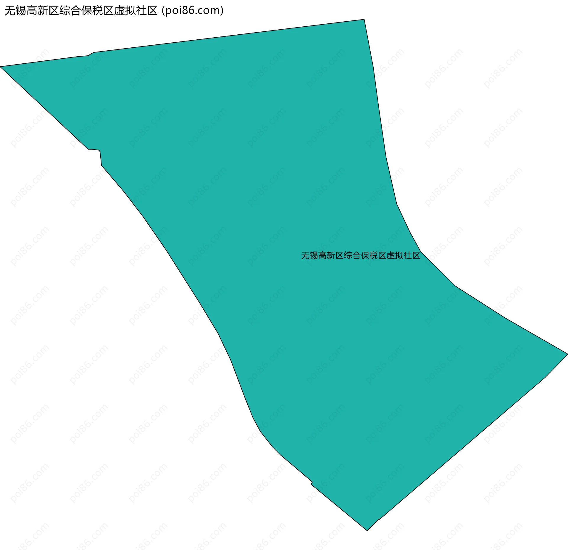 无锡高新区综合保税区虚拟社区边界地图