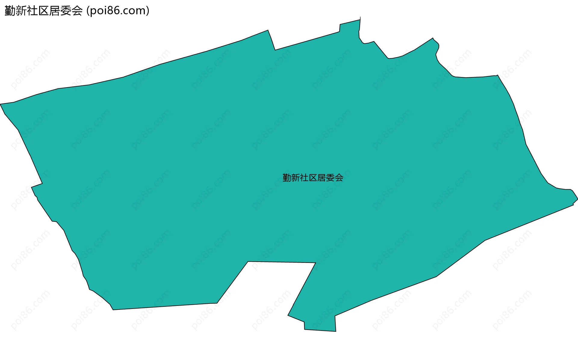 勤新社区居委会边界地图