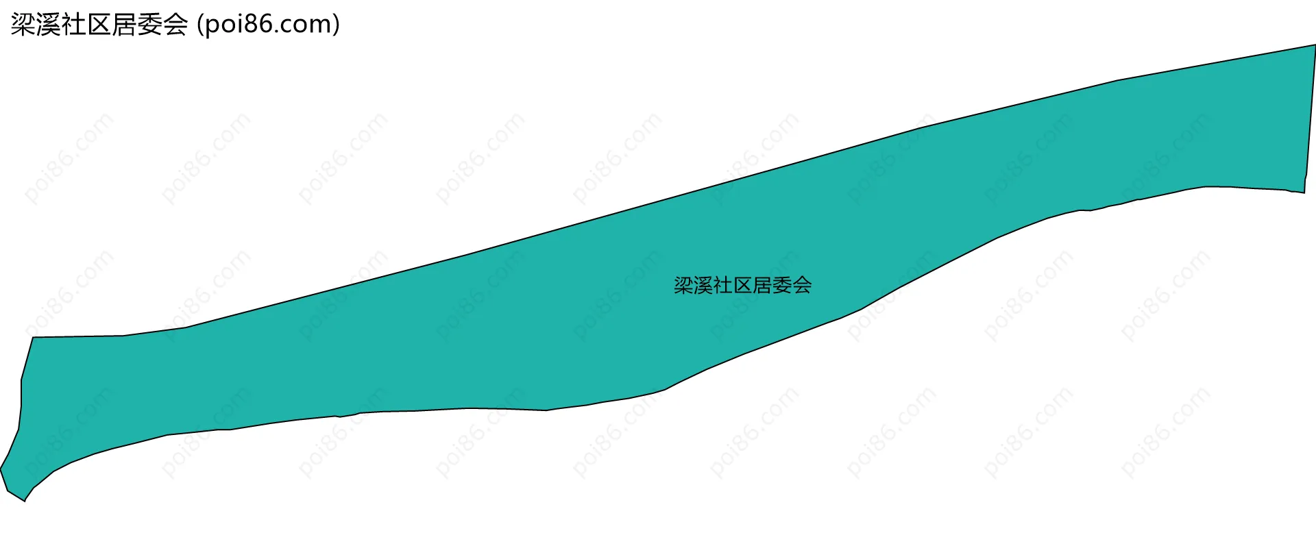 梁溪社区居委会边界地图