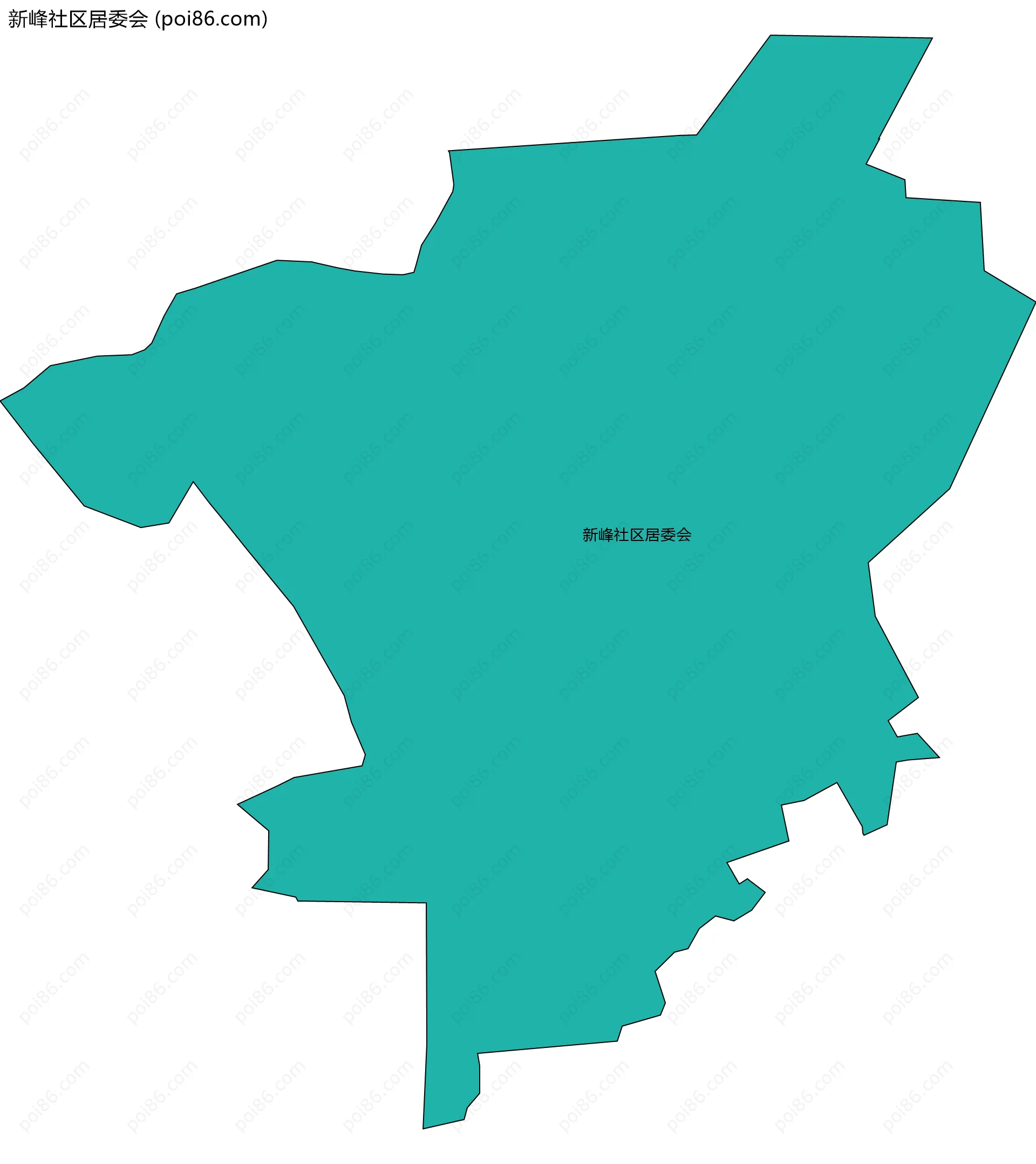 新峰社区居委会边界地图