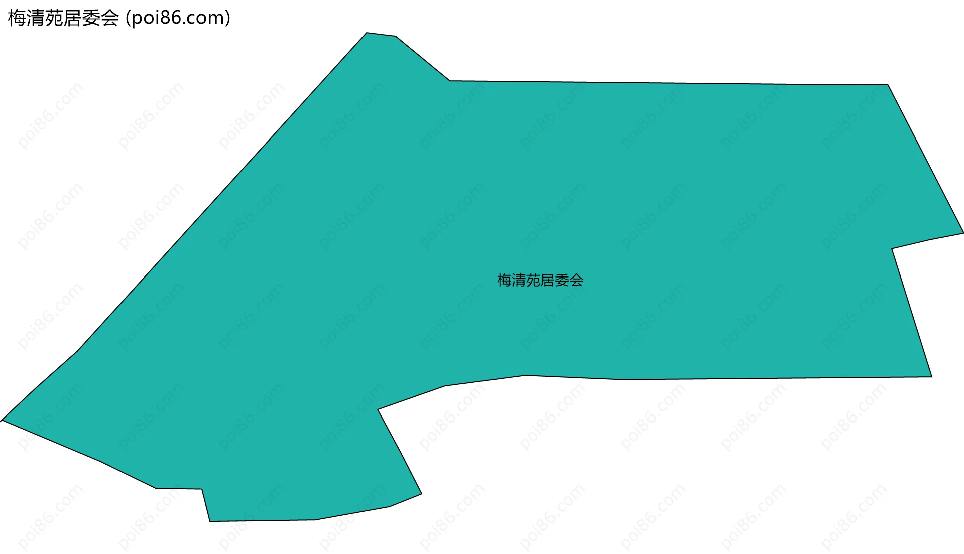 梅清苑居委会边界地图