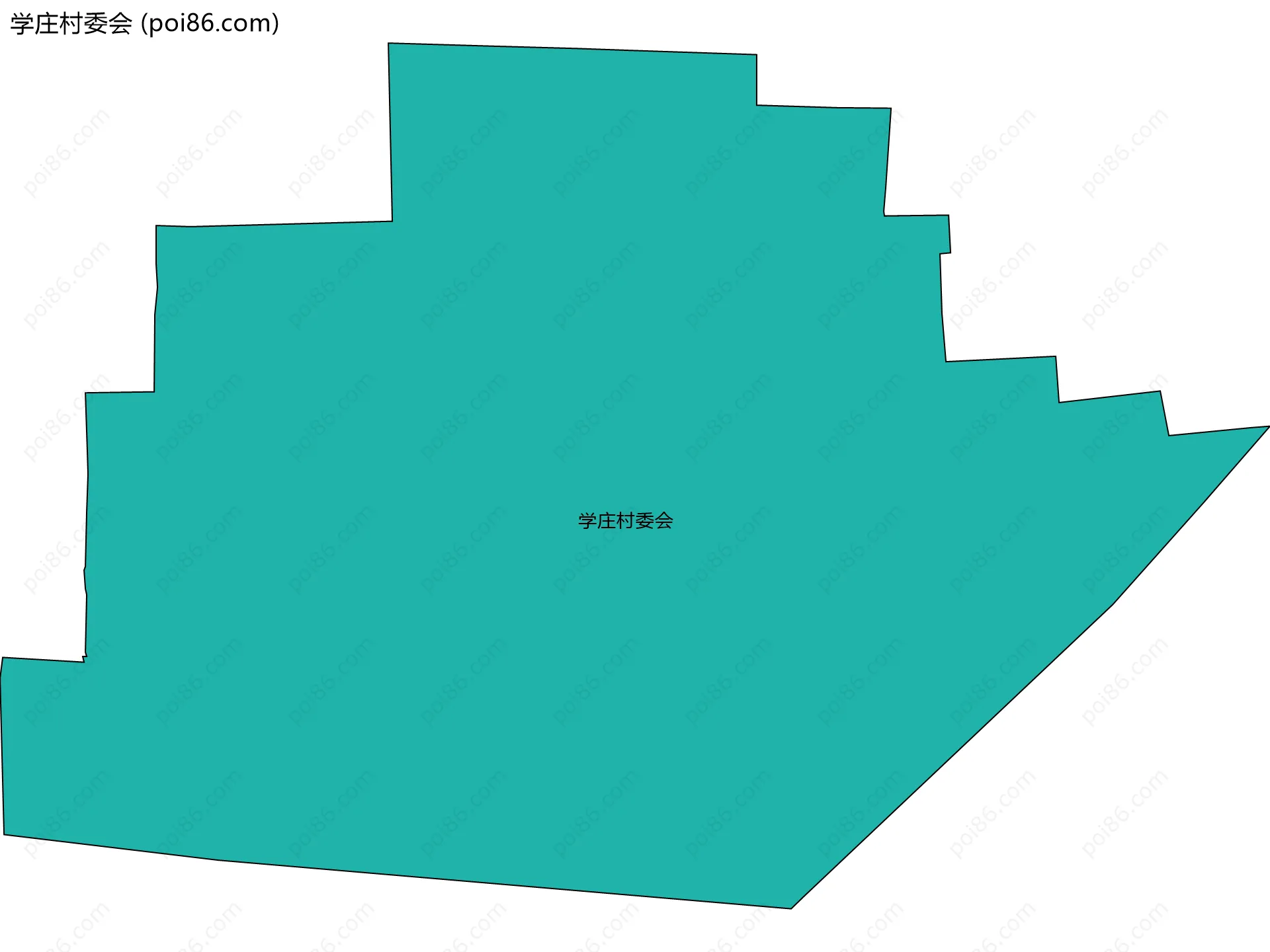 学庄村委会边界地图