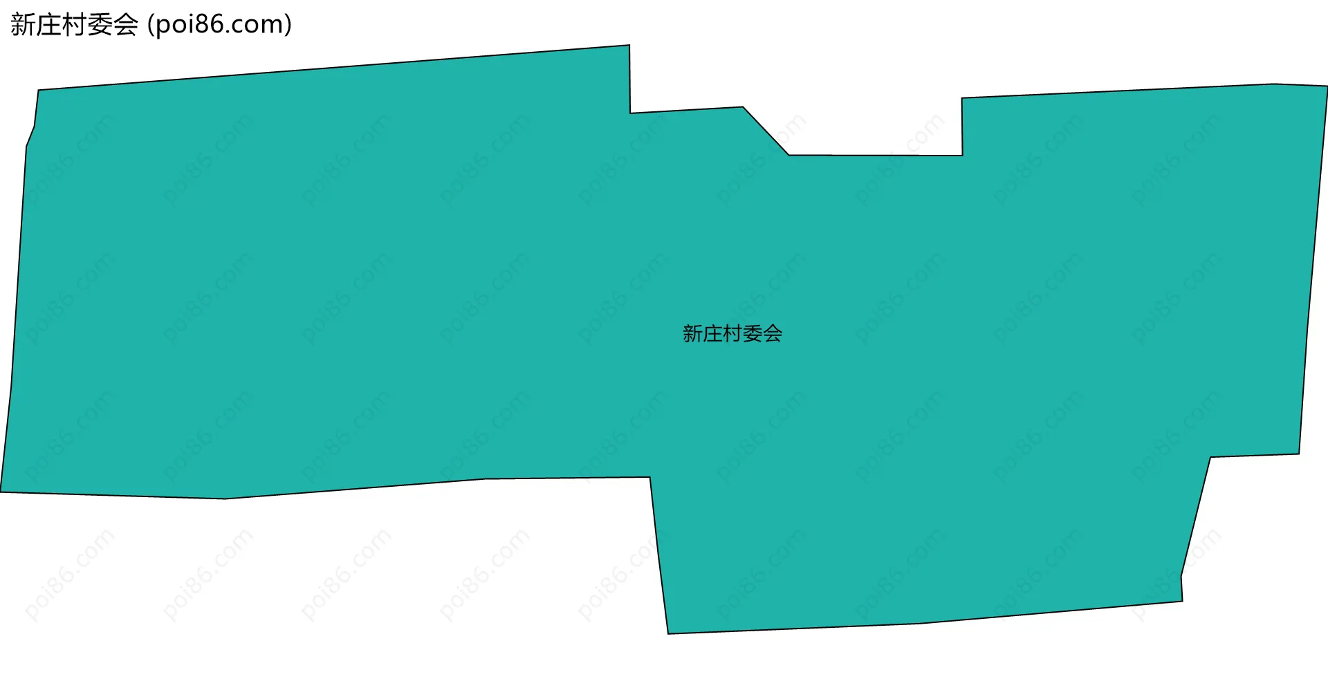 新庄村委会边界地图
