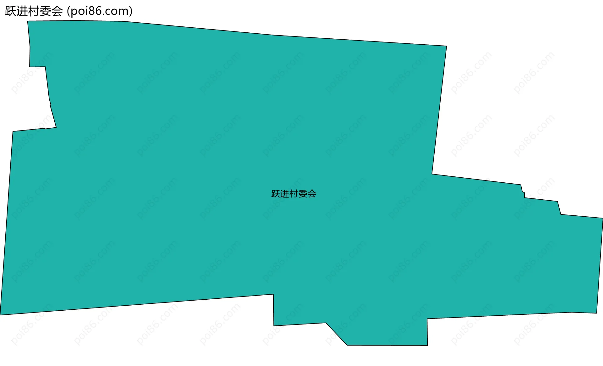 跃进村委会边界地图