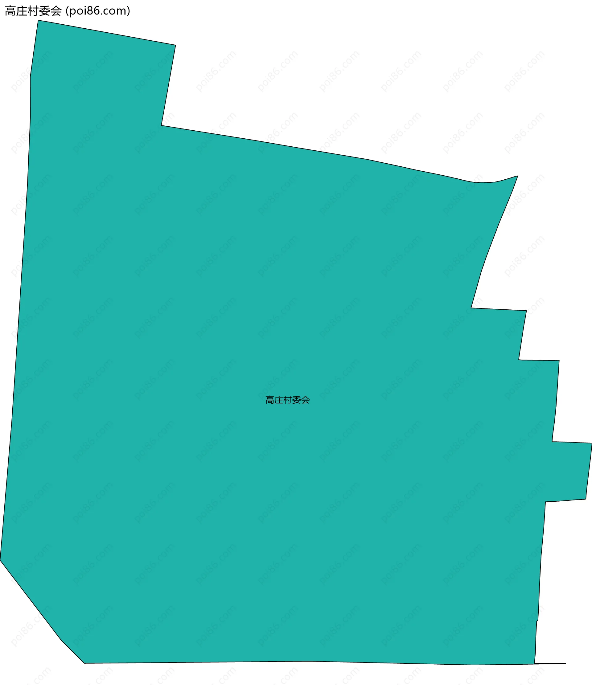 高庄村委会边界地图