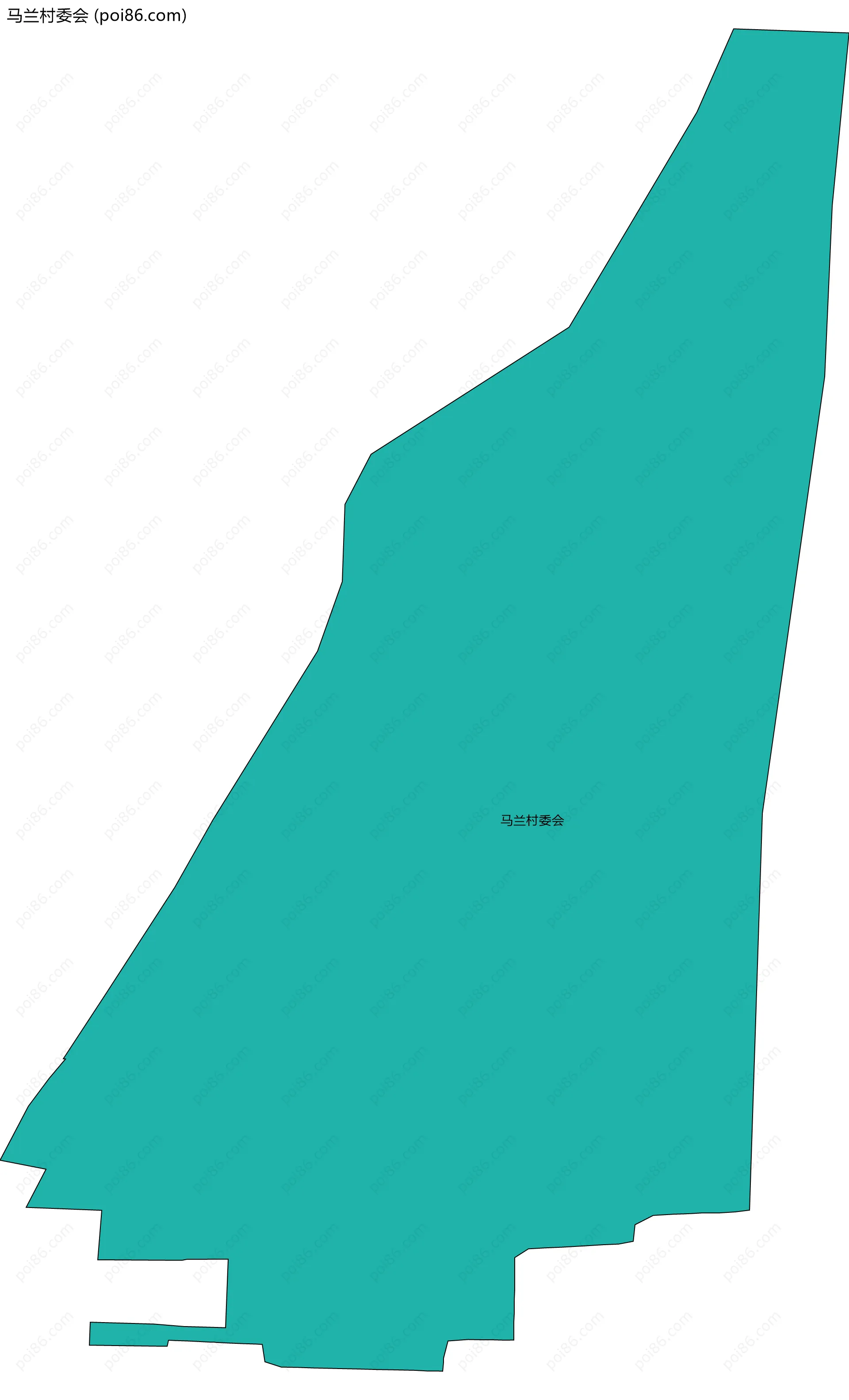 马兰村委会边界地图