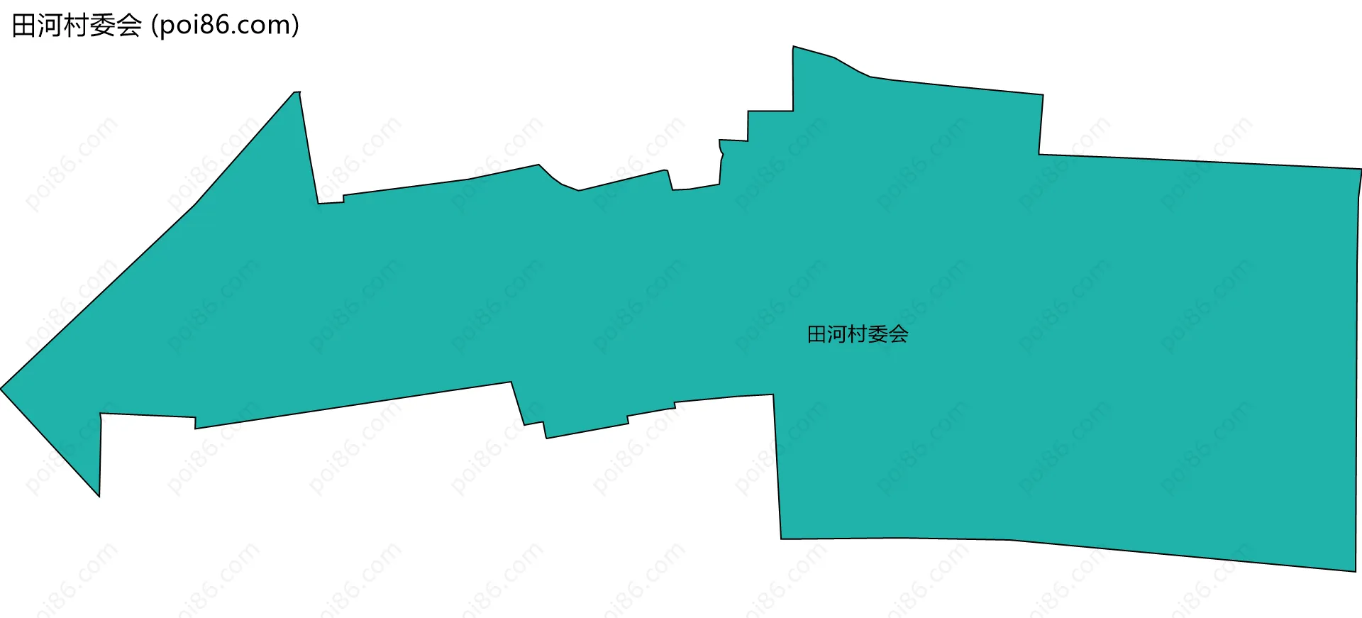 田河村委会边界地图