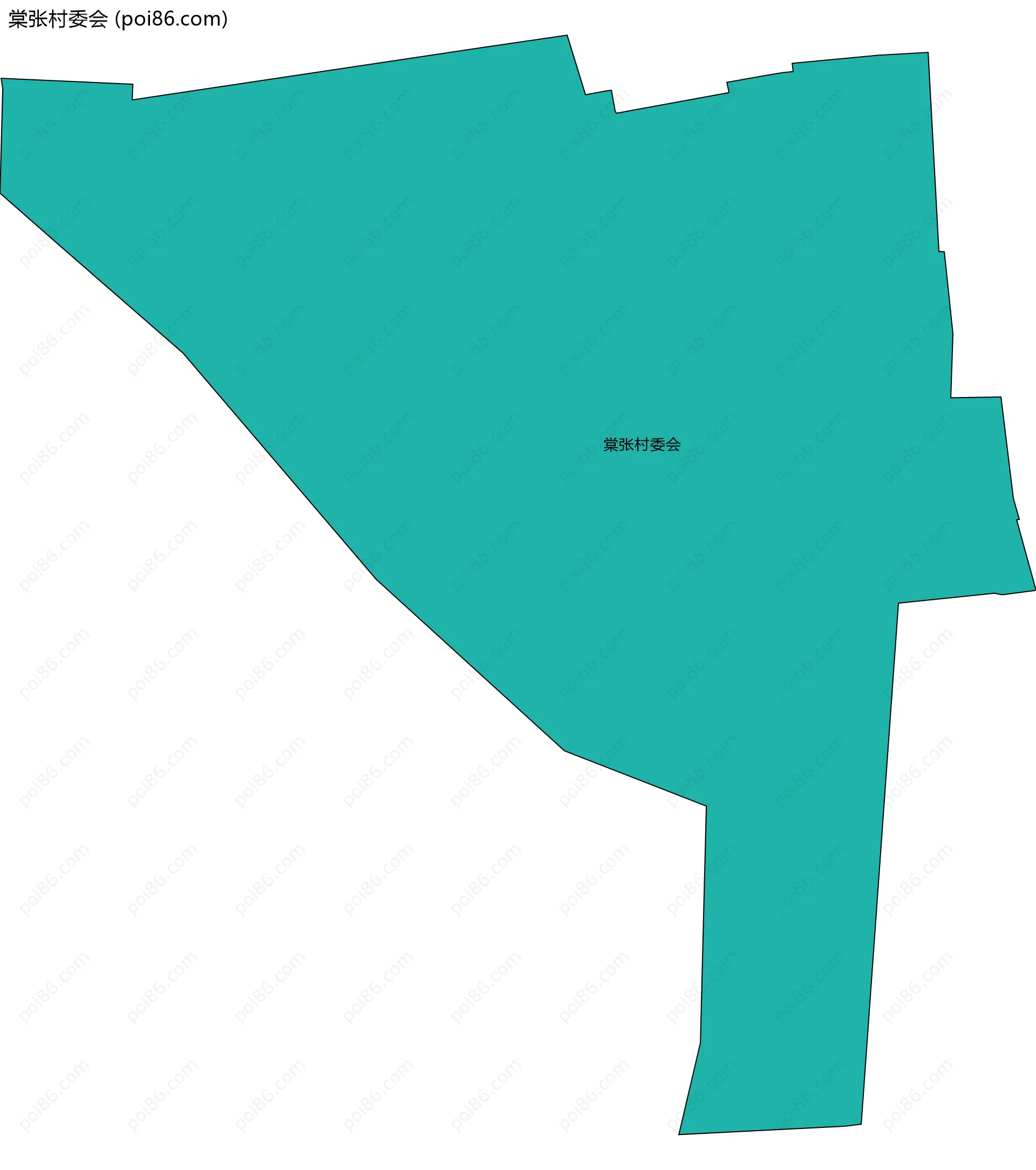 棠张村委会边界地图