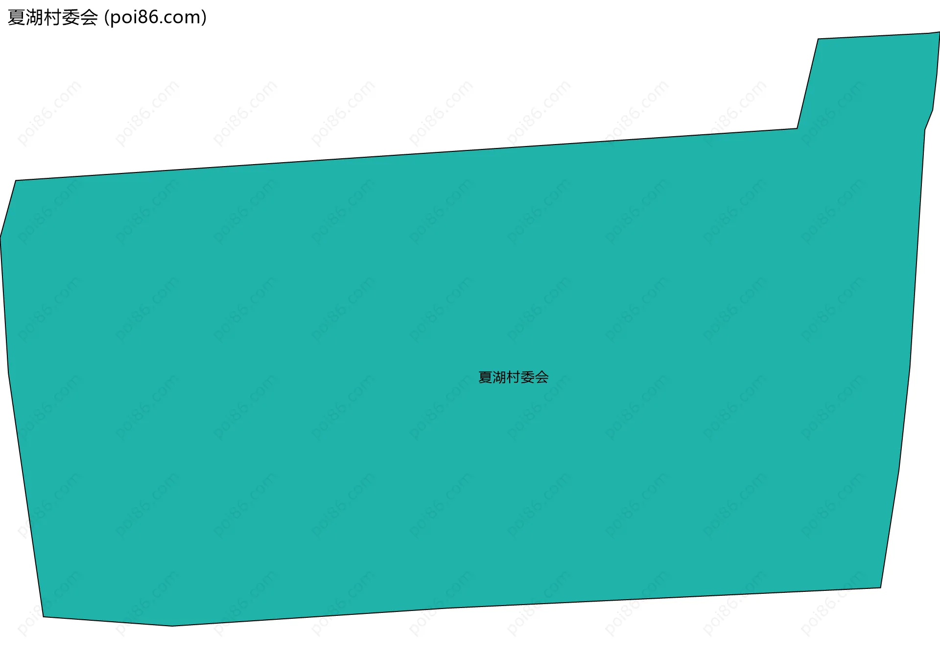 夏湖村委会边界地图