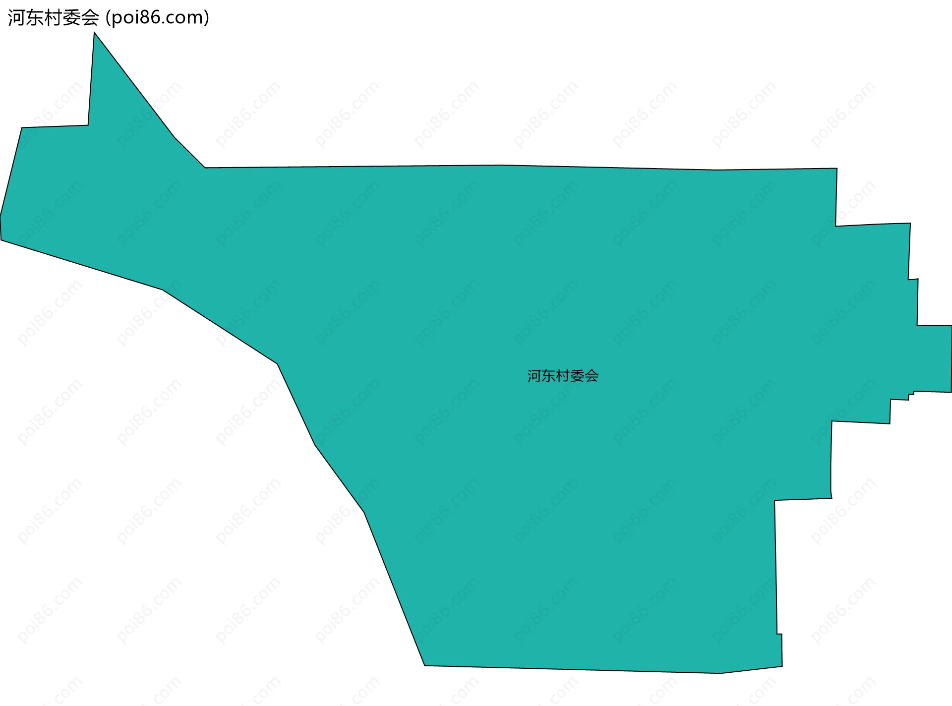 河东村委会边界地图