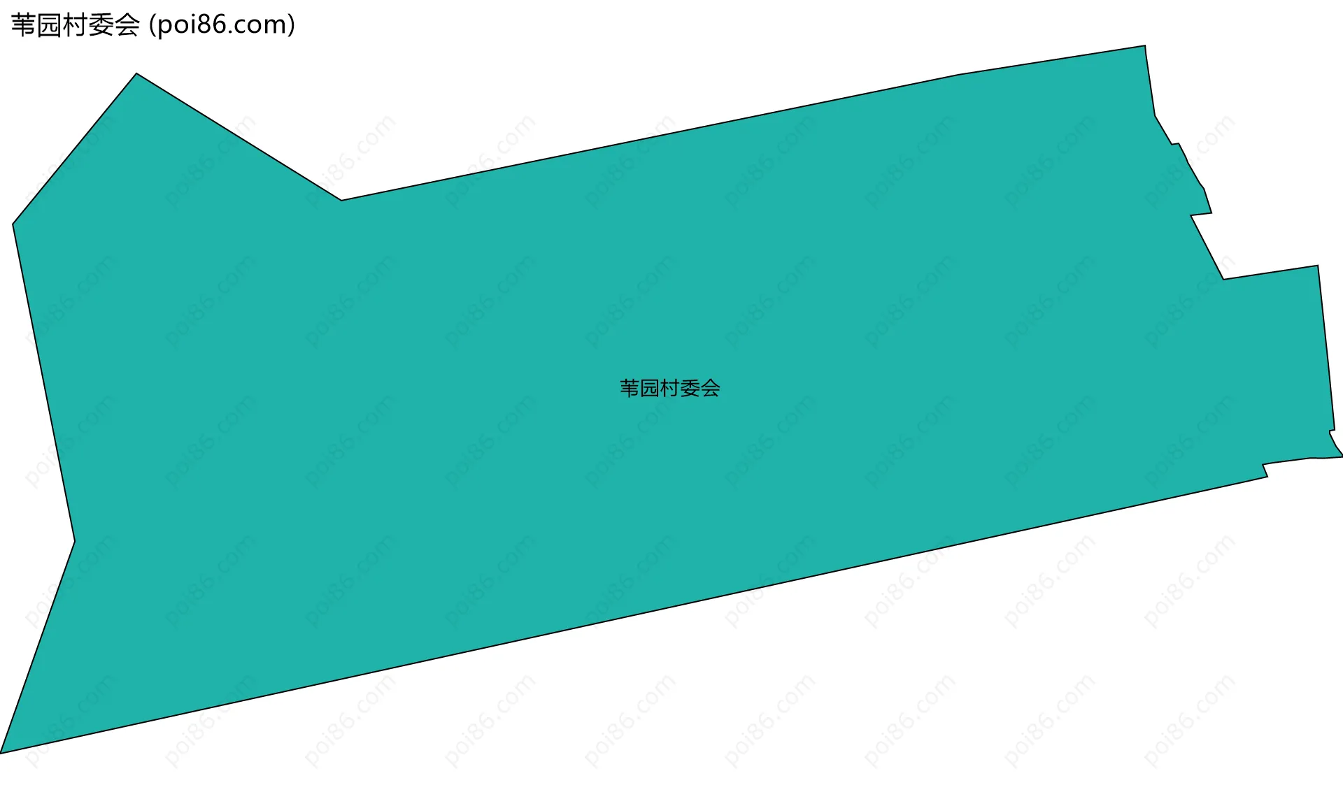 苇园村委会边界地图