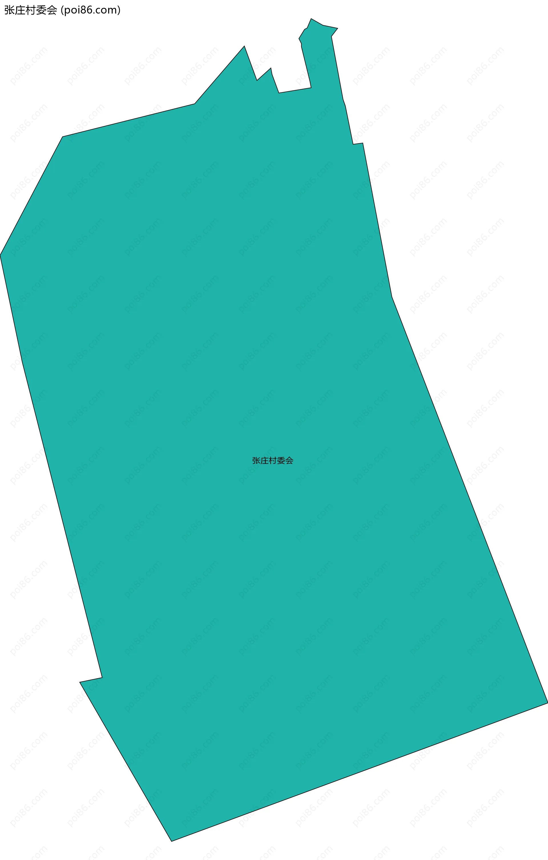 张庄村委会边界地图