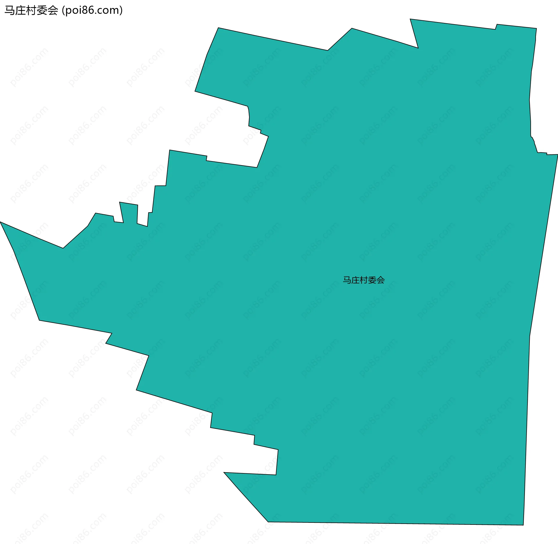 马庄村委会边界地图