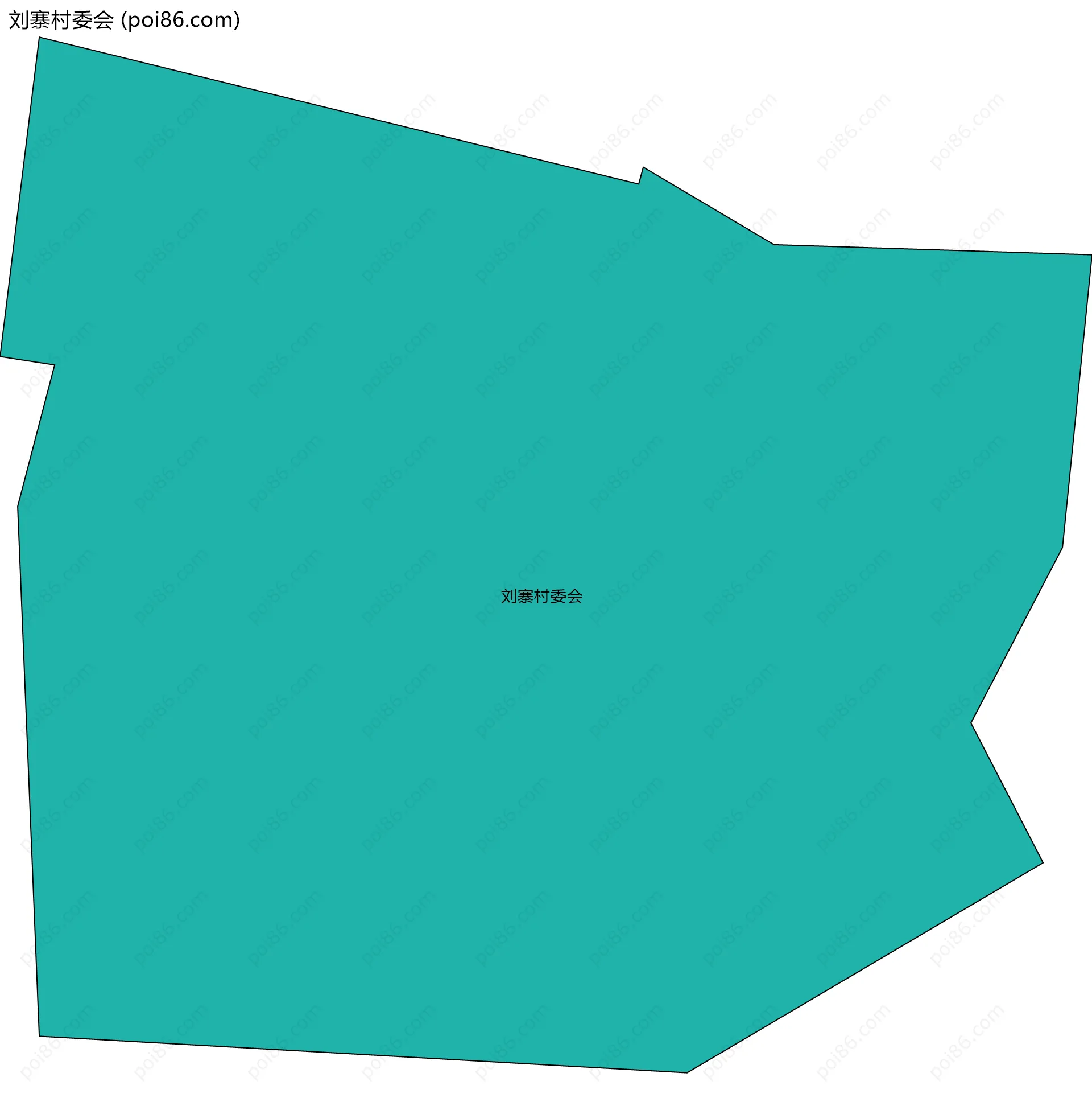 刘寨村委会边界地图