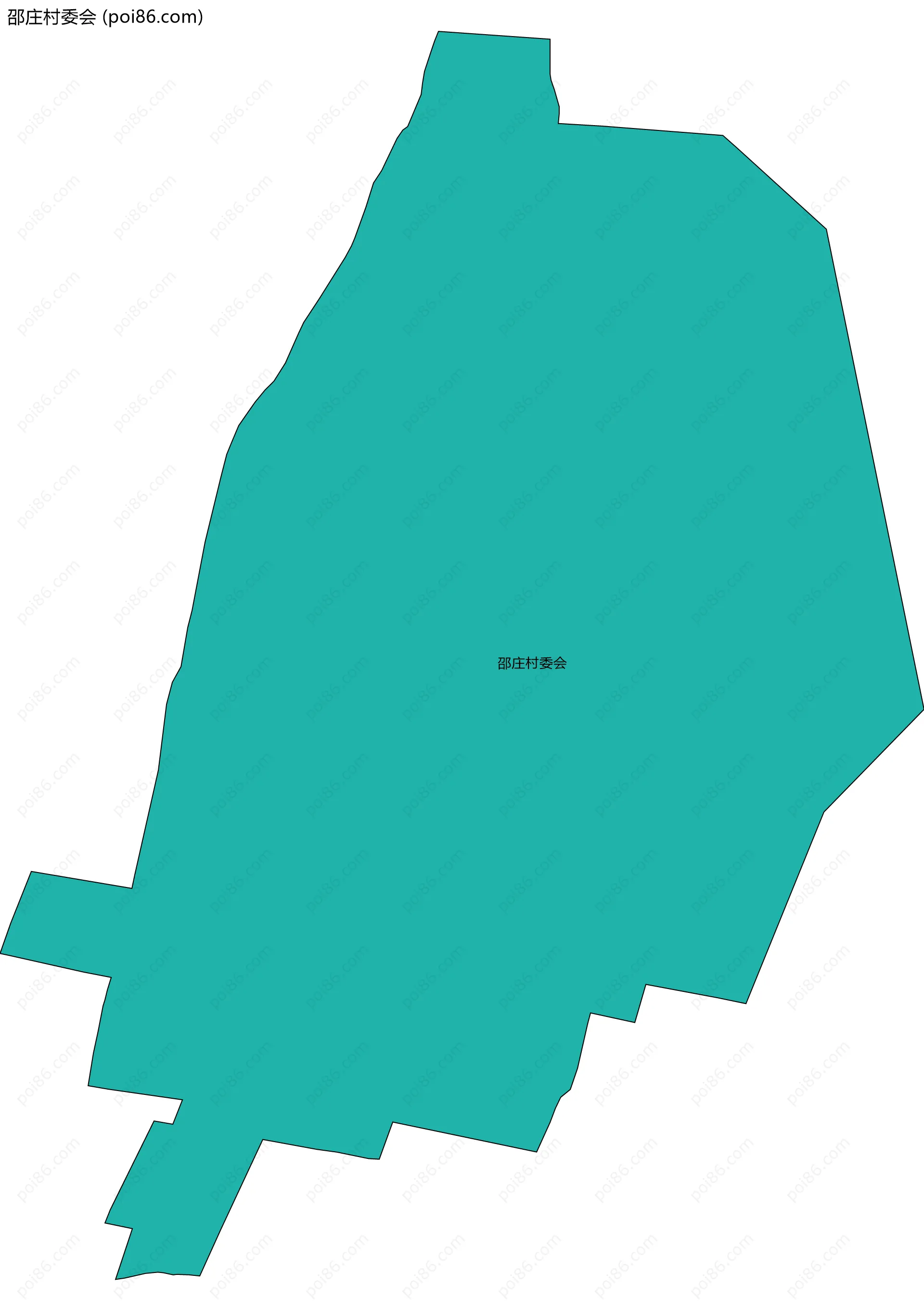 邵庄村委会边界地图
