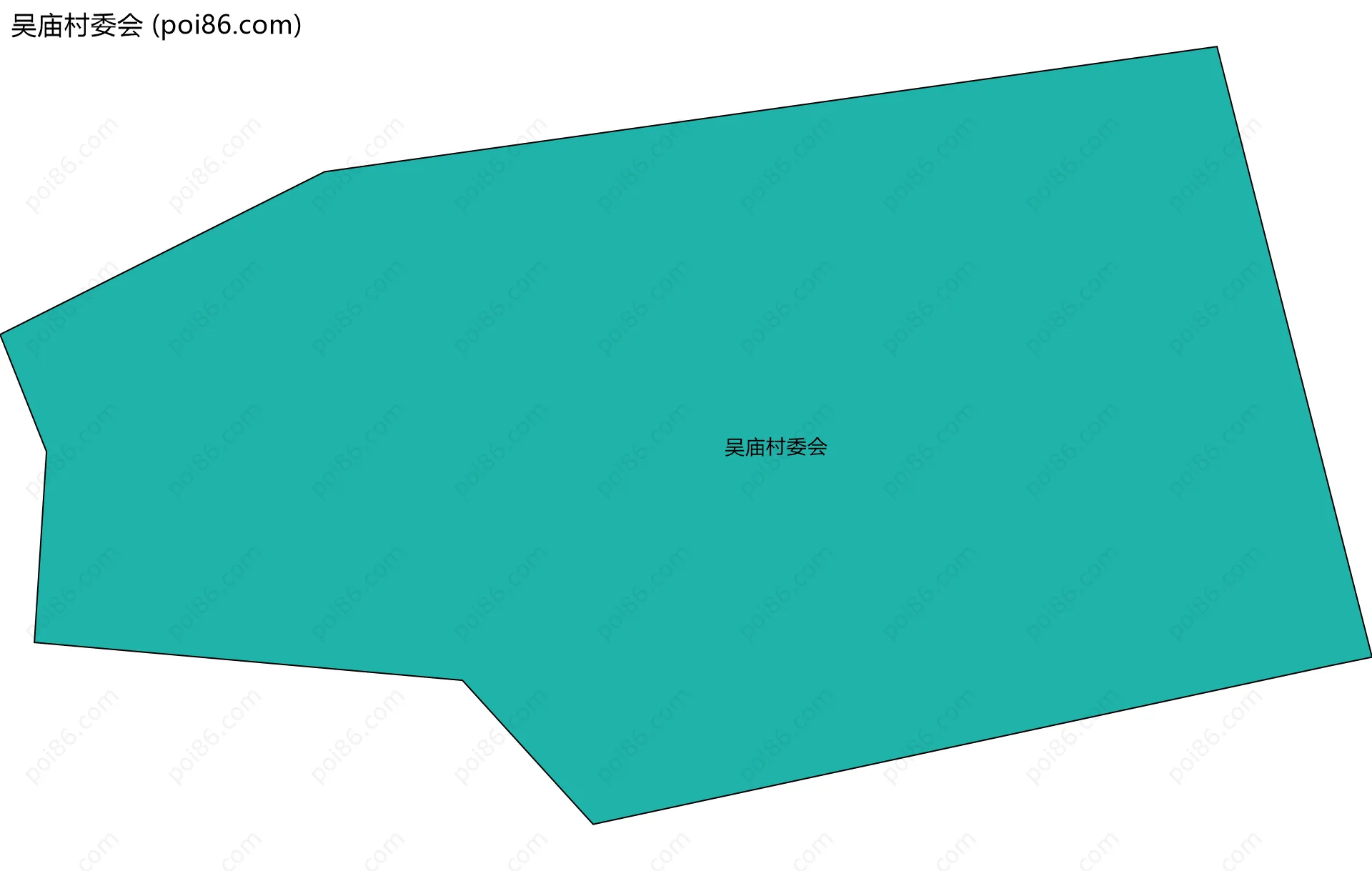 吴庙村委会边界地图