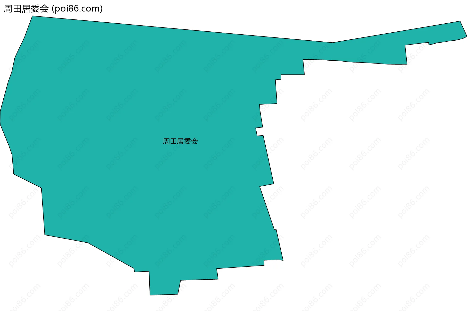 周田居委会边界地图