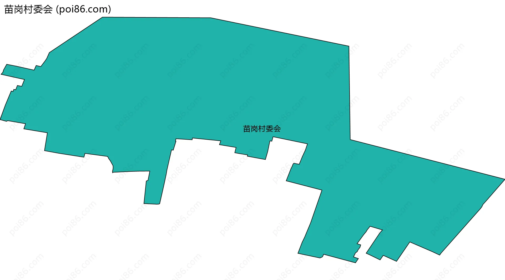 苗岗村委会边界地图