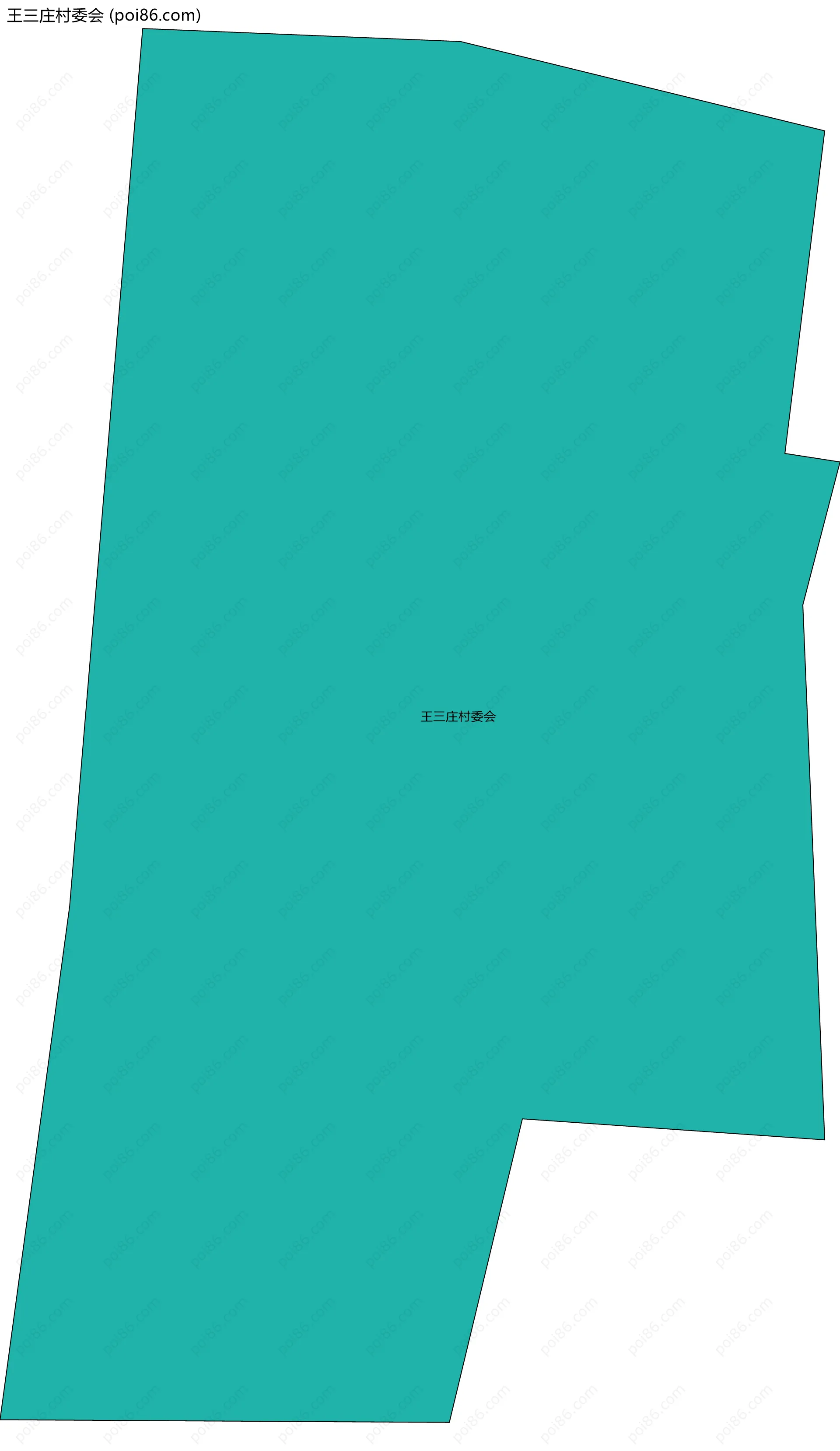 王三庄村委会边界地图