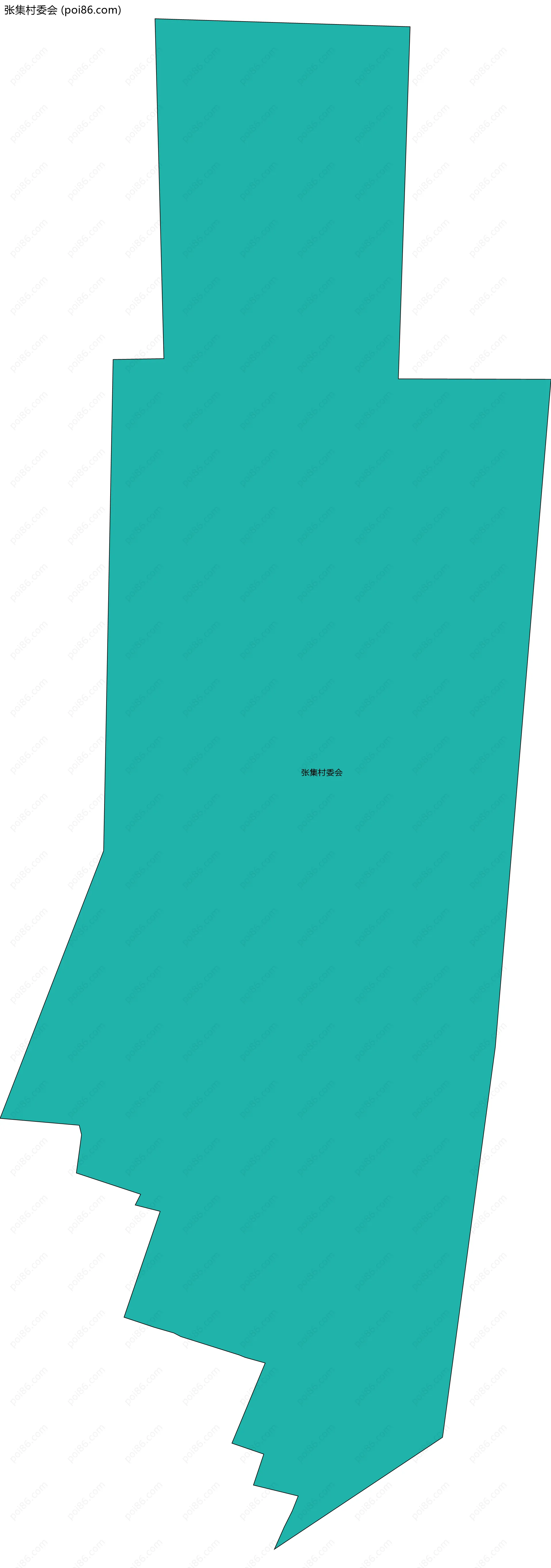 张集村委会边界地图