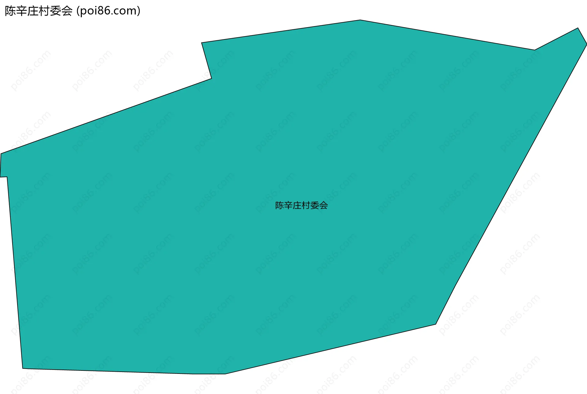 陈辛庄村委会边界地图