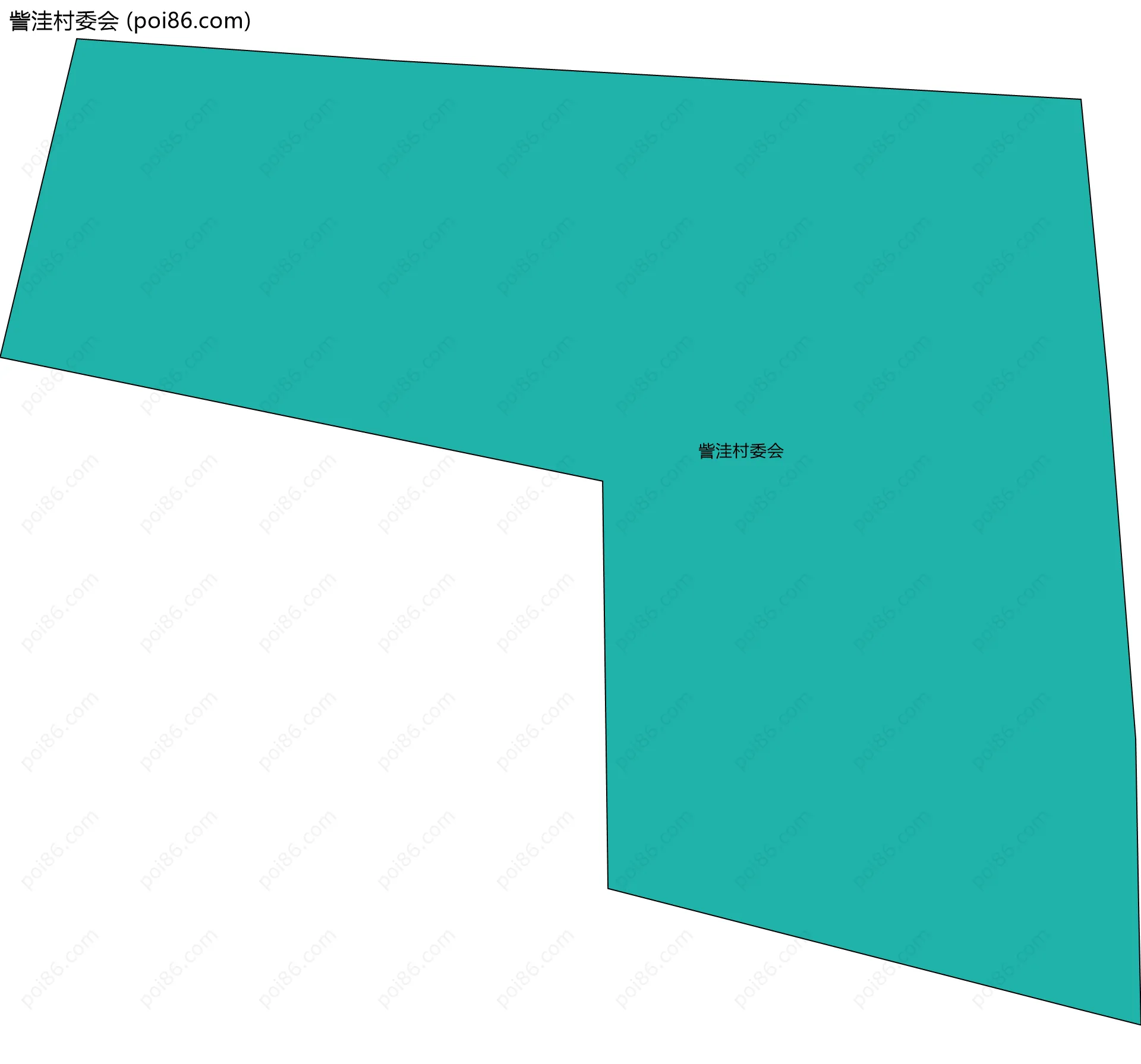訾洼村委会边界地图