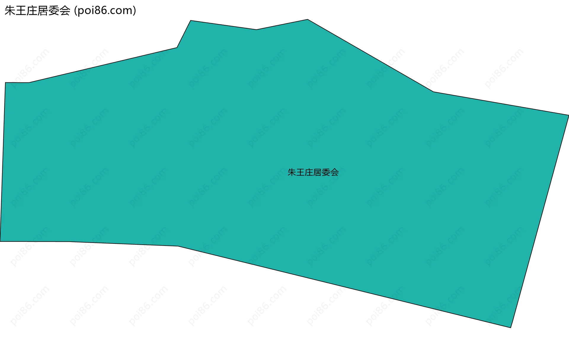 朱王庄居委会边界地图