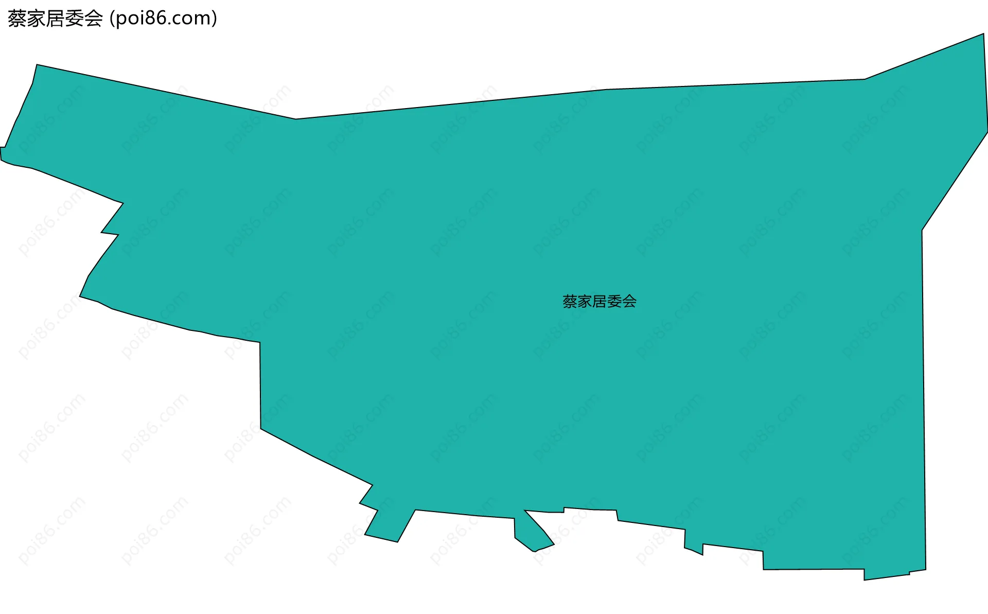 蔡家居委会边界地图