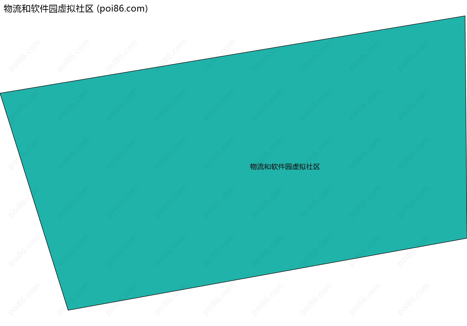 物流和软件园虚拟社区边界地图