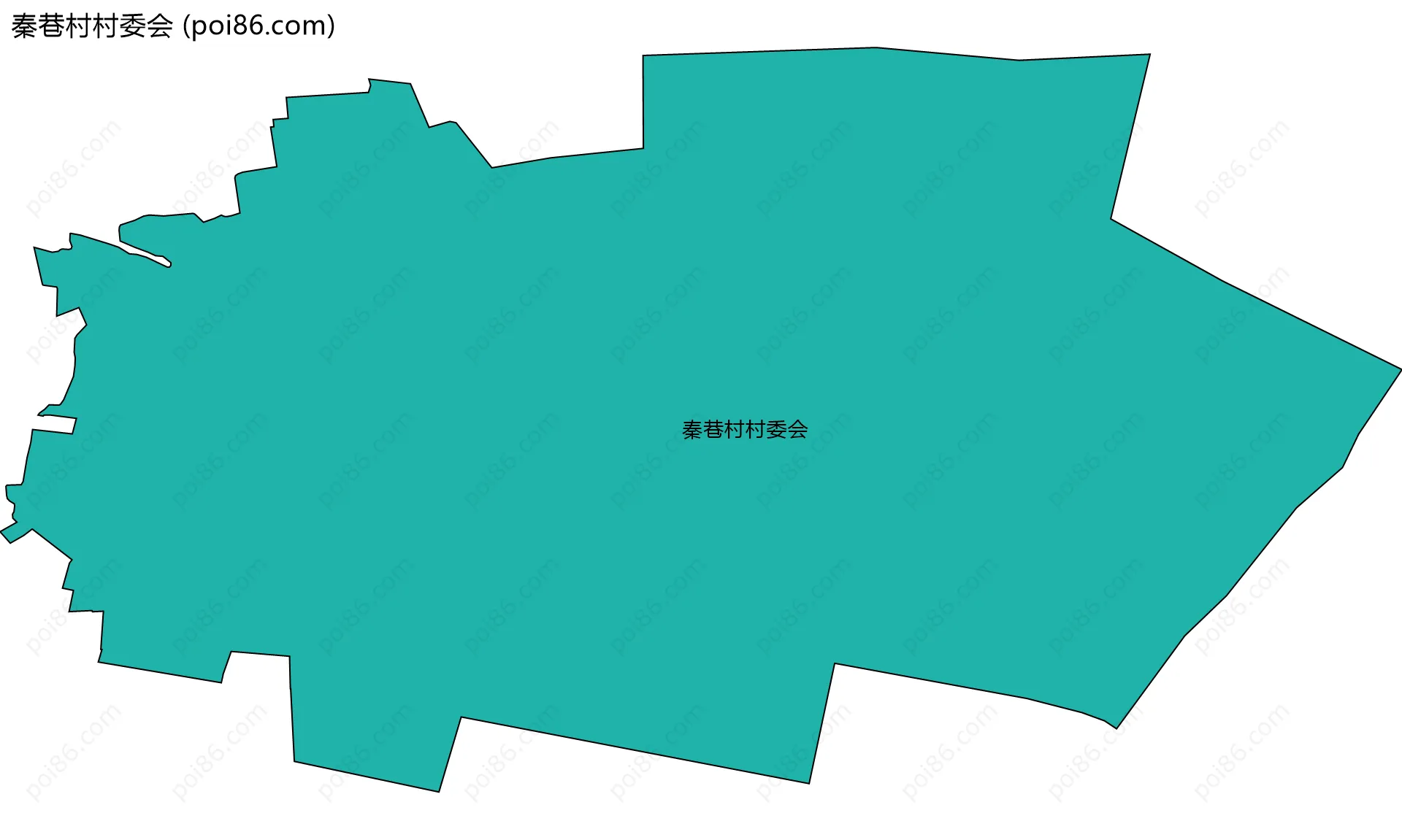 秦巷村村委会边界地图